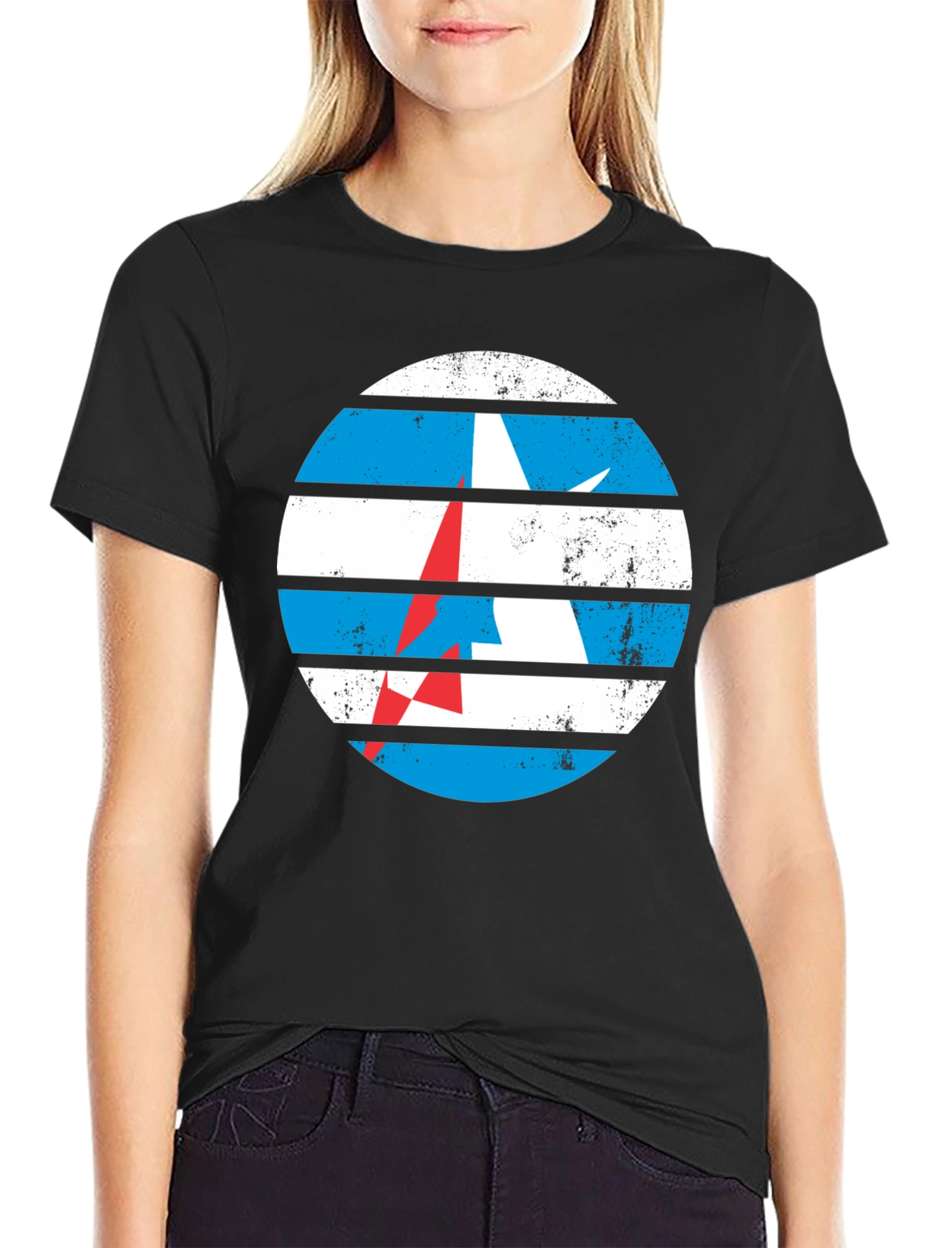 Retro Circle Graphic Tee - Classic Design