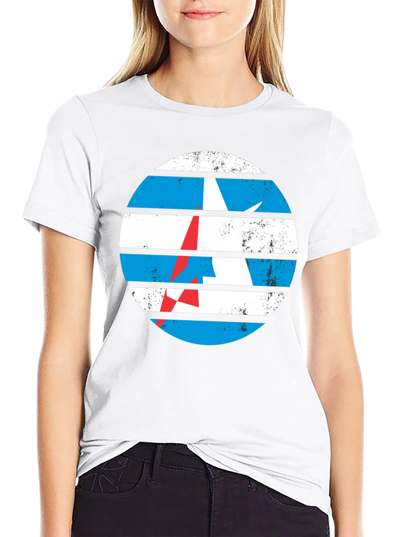 Retro Circle Graphic Tee - Classic Design