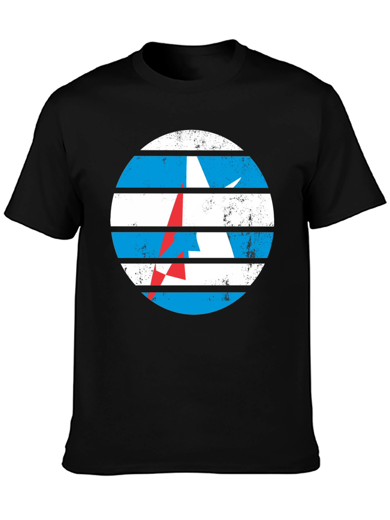 Retro Circle Graphic Tee - Classic Design