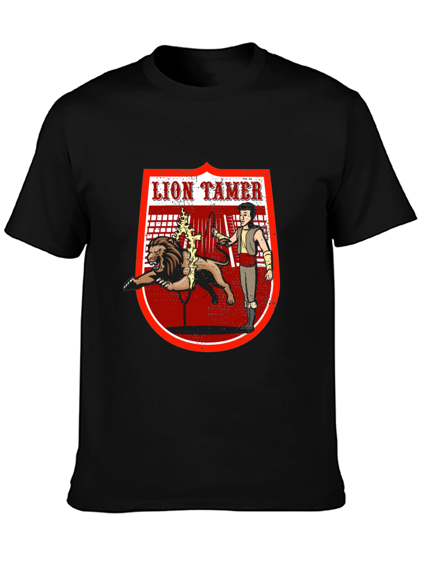 Lion Tamer Graphic T-Shirt - Circus Inspired Design