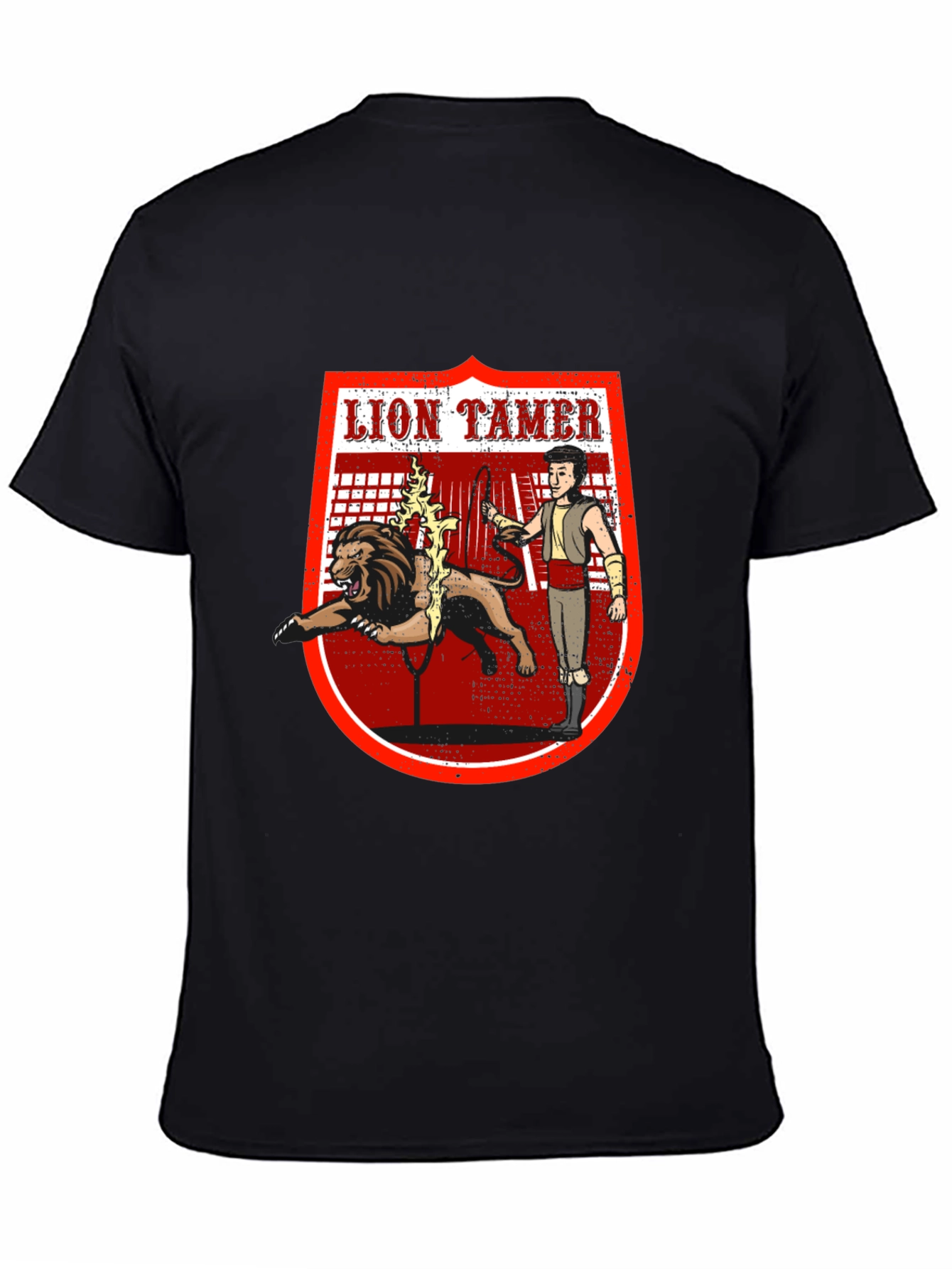 Lion Tamer Graphic T-Shirt - Circus Inspired Design