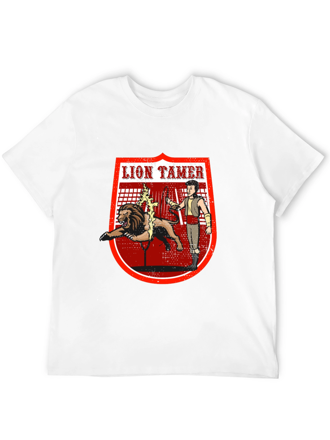 Lion Tamer Graphic T-Shirt - Circus Inspired Design
