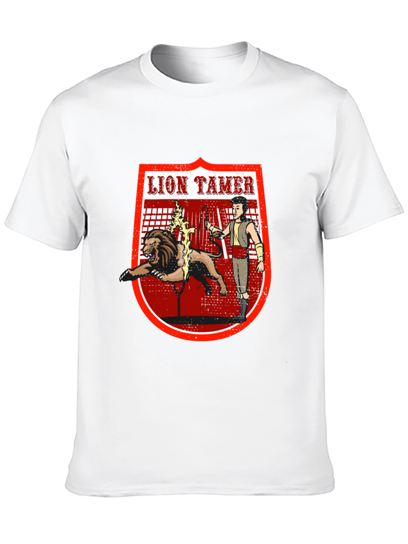 Lion Tamer Graphic T-Shirt - Circus Inspired Design