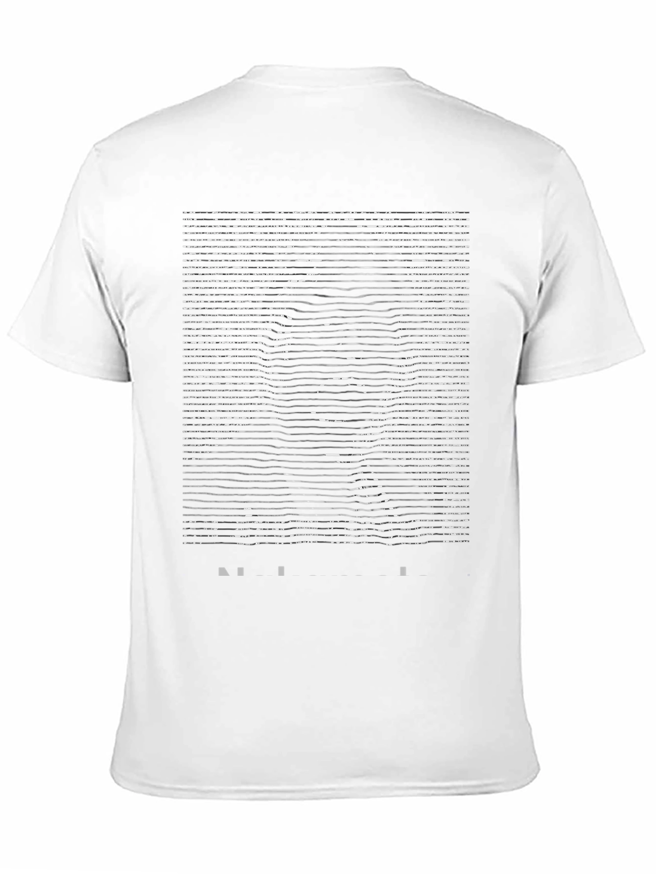 Abstract Portrait Graphic Black T-Shirt