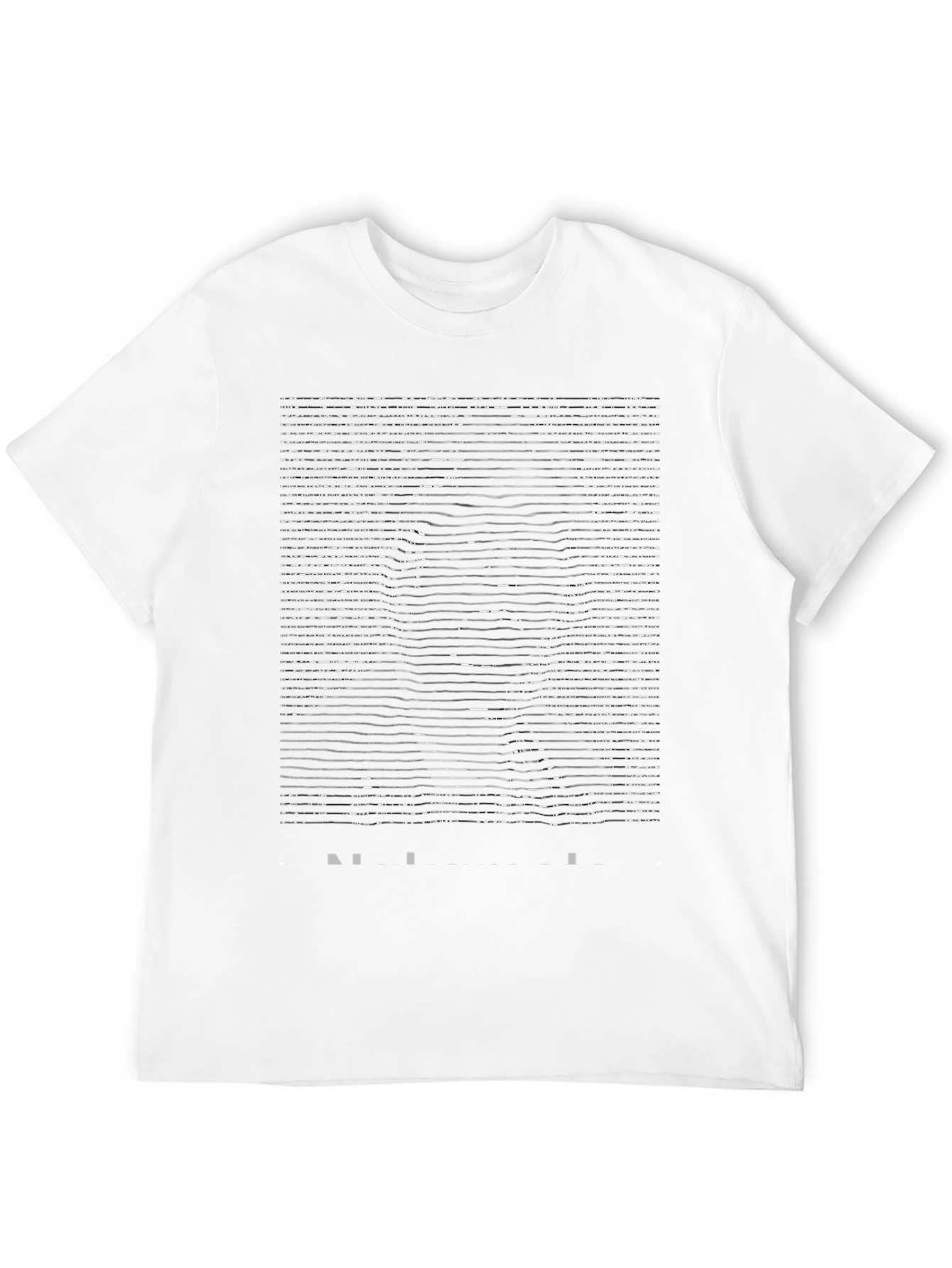 Abstract Portrait Graphic Black T-Shirt