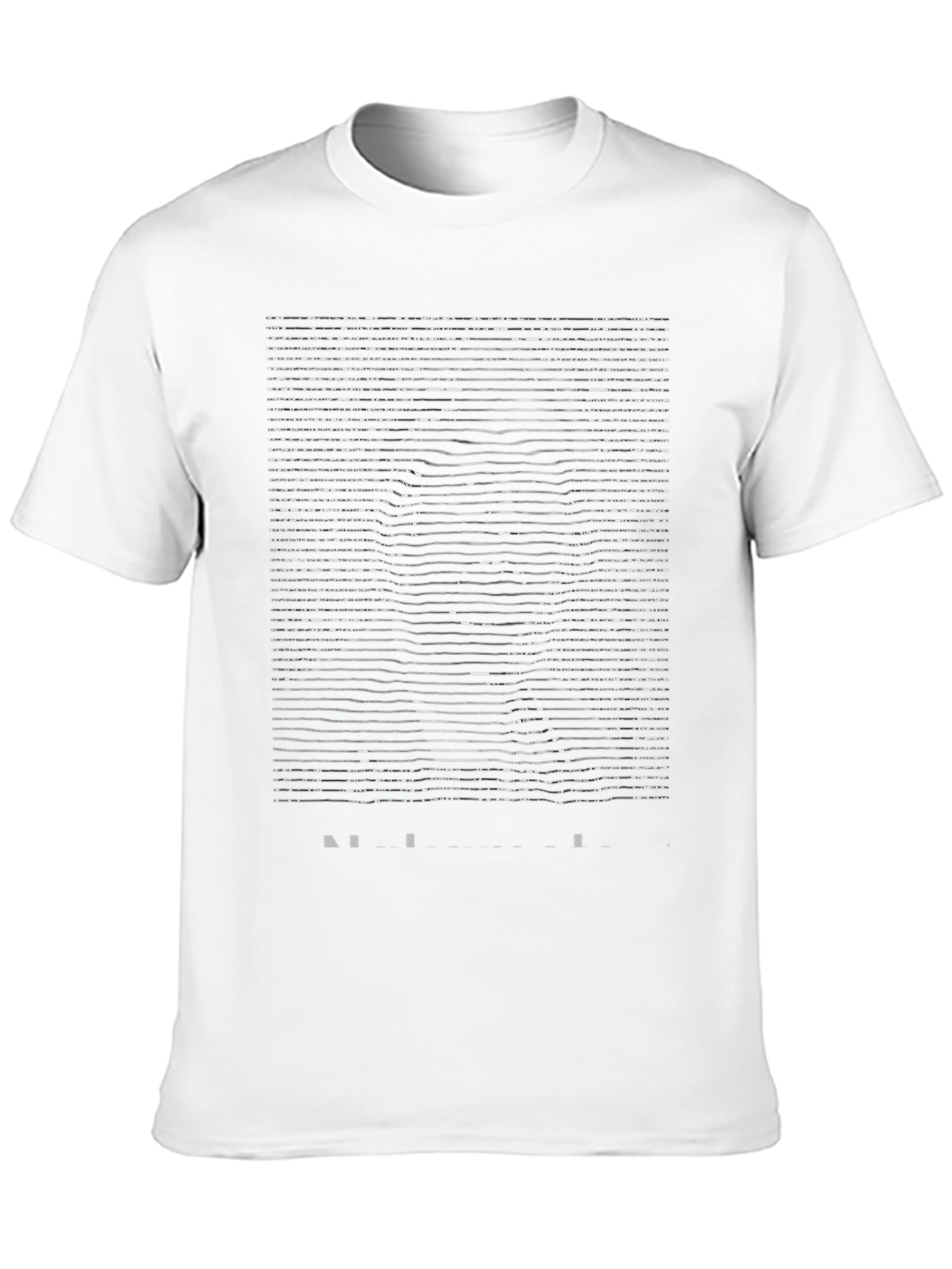 Abstract Portrait Graphic Black T-Shirt