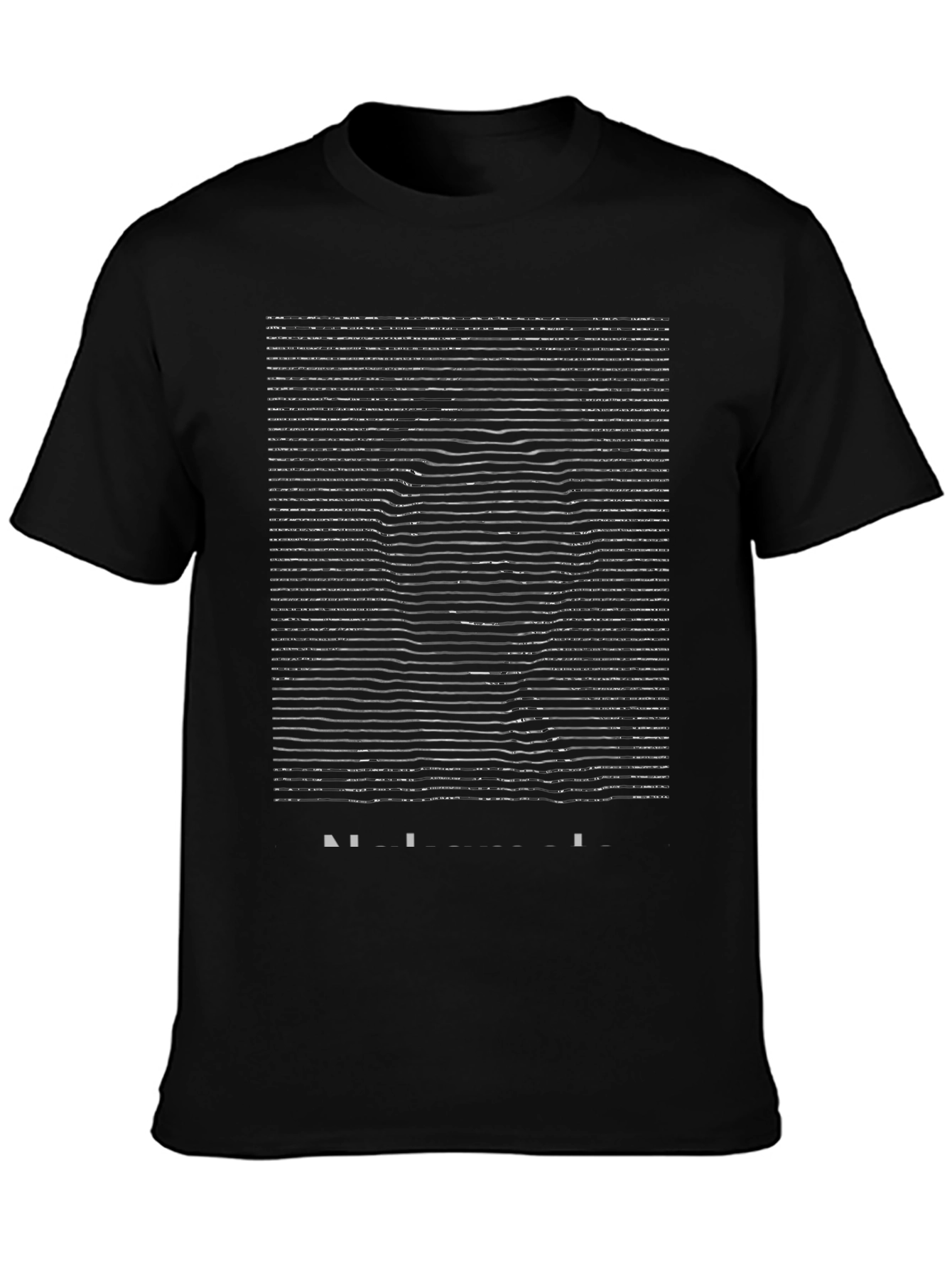 Abstract Portrait Graphic Black T-Shirt