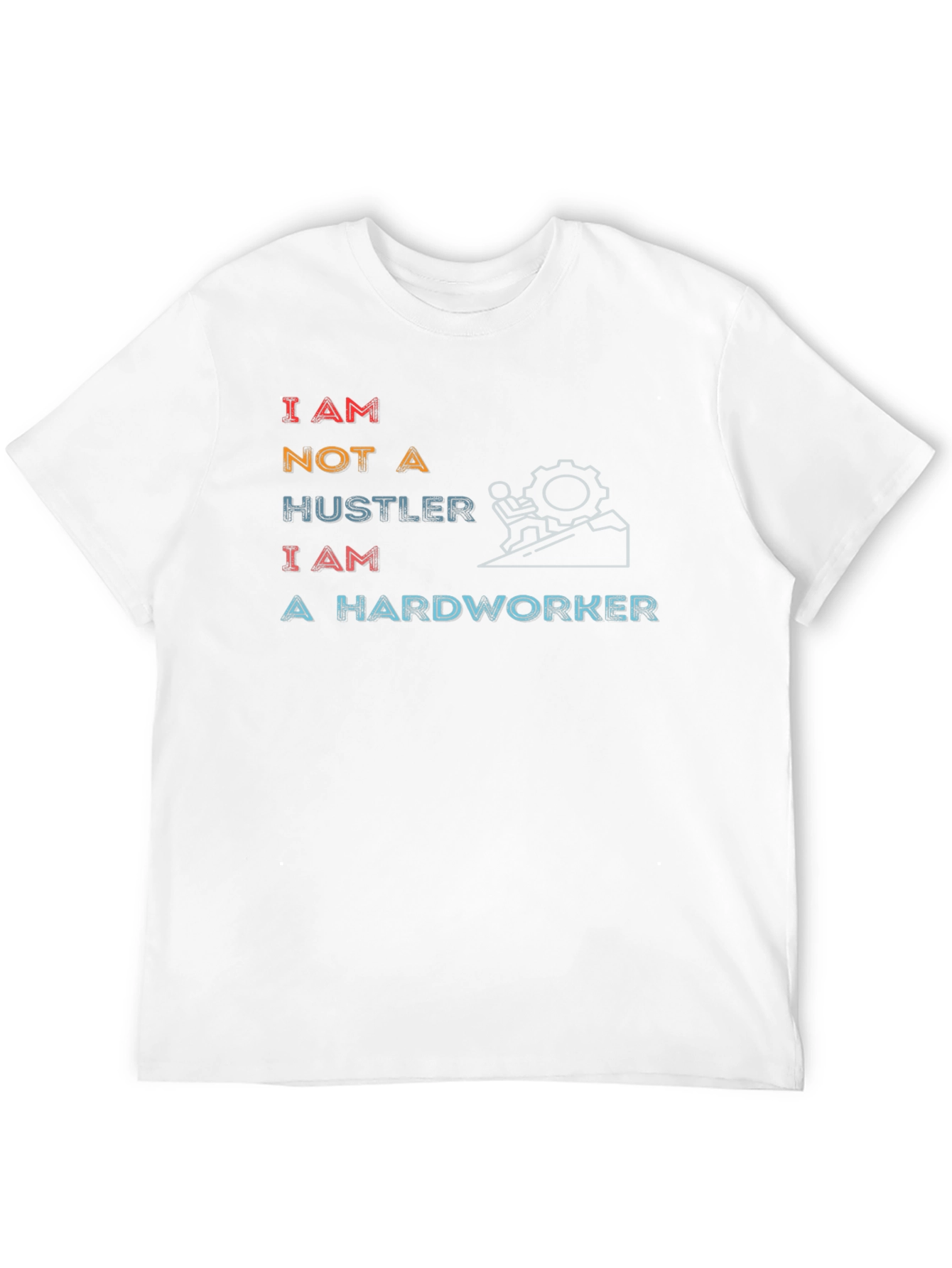 Hardworker Graphic Tee - Motivational Black T-Shirt