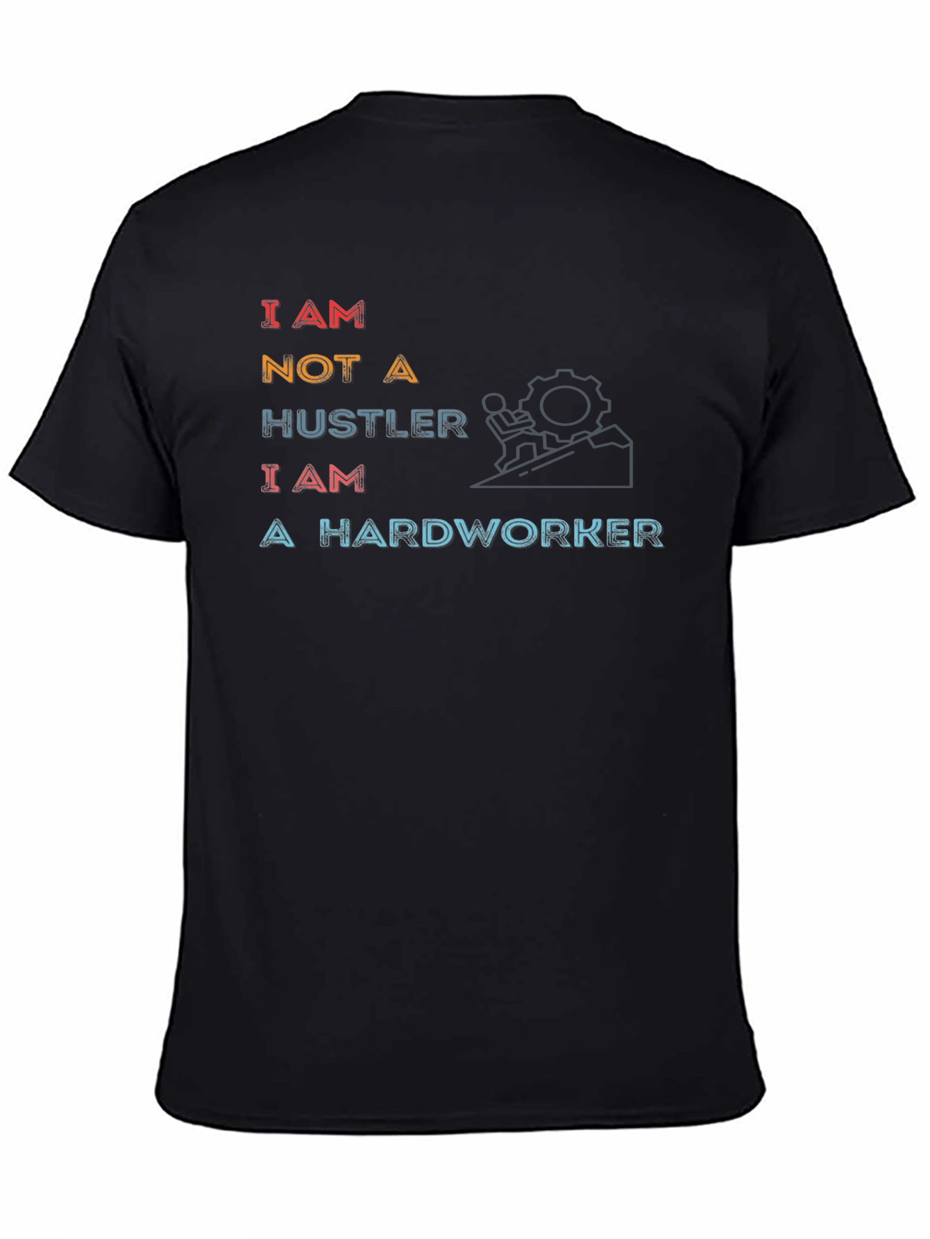 Hardworker Graphic Tee - Motivational Black T-Shirt