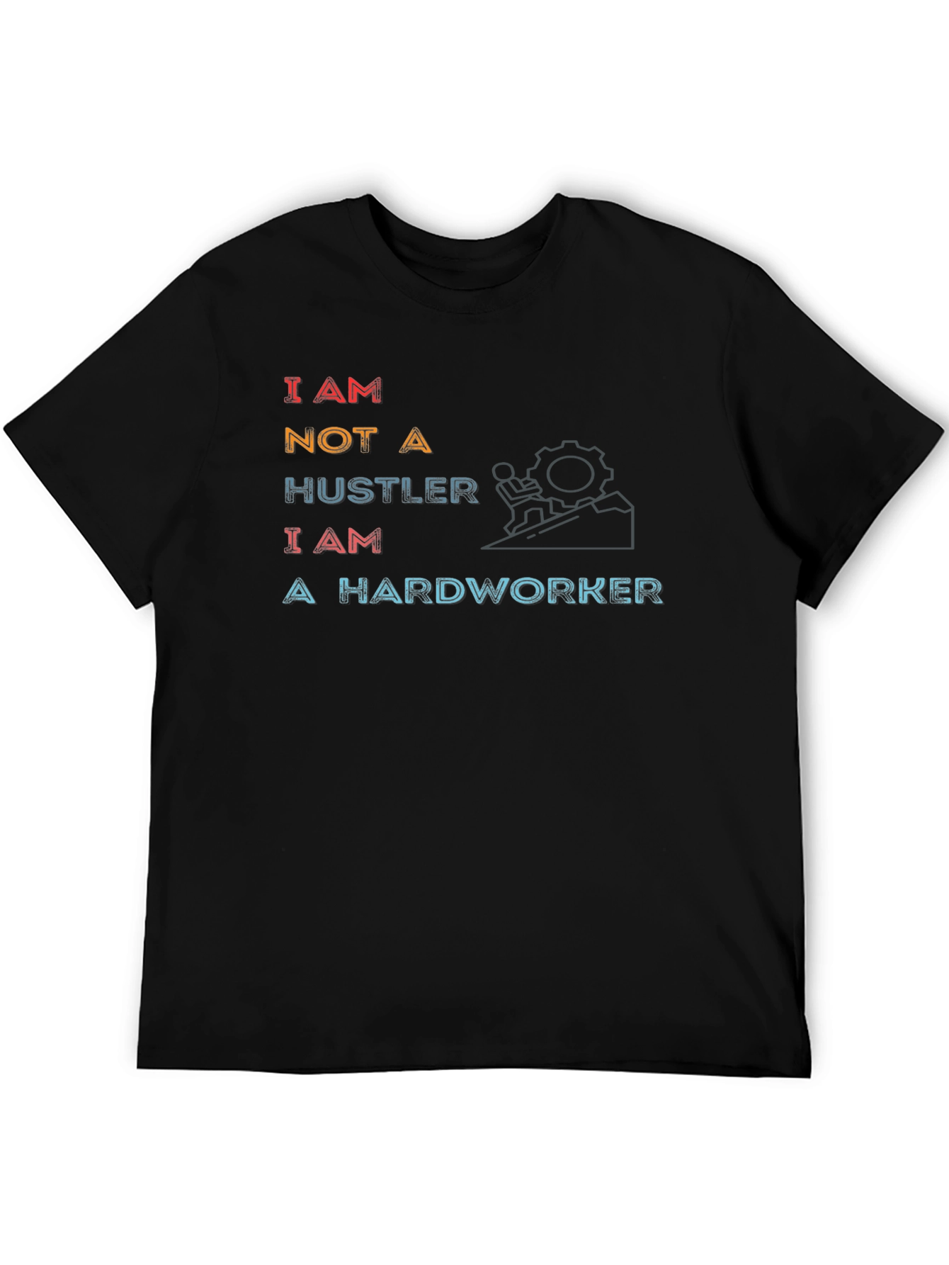 Hardworker Graphic Tee - Motivational Black T-Shirt
