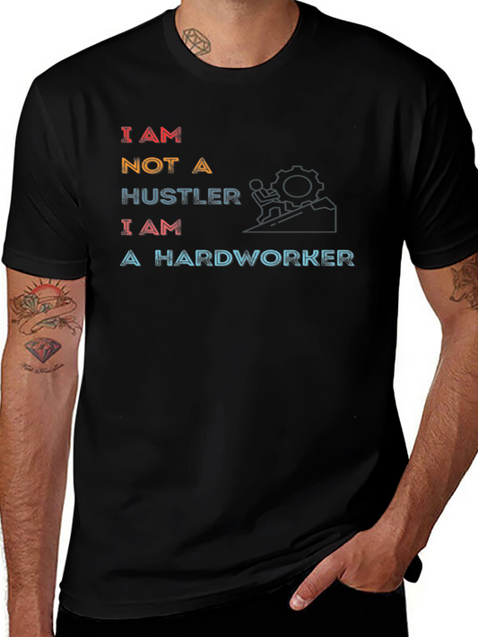Hardworker Graphic Tee - Motivational Black T-Shirt