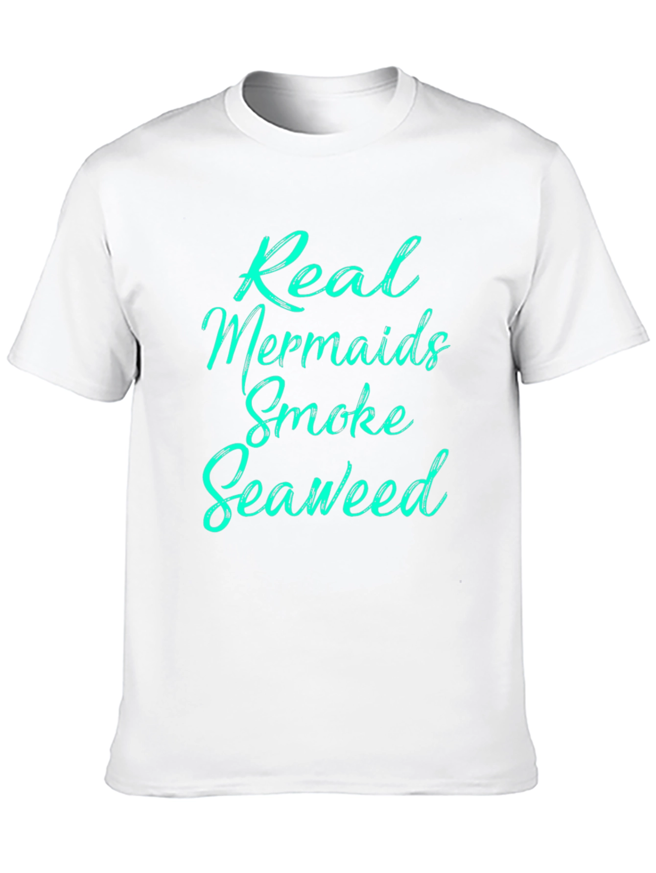 Real Mermaids Smoke Seaweed Black T-Shirt