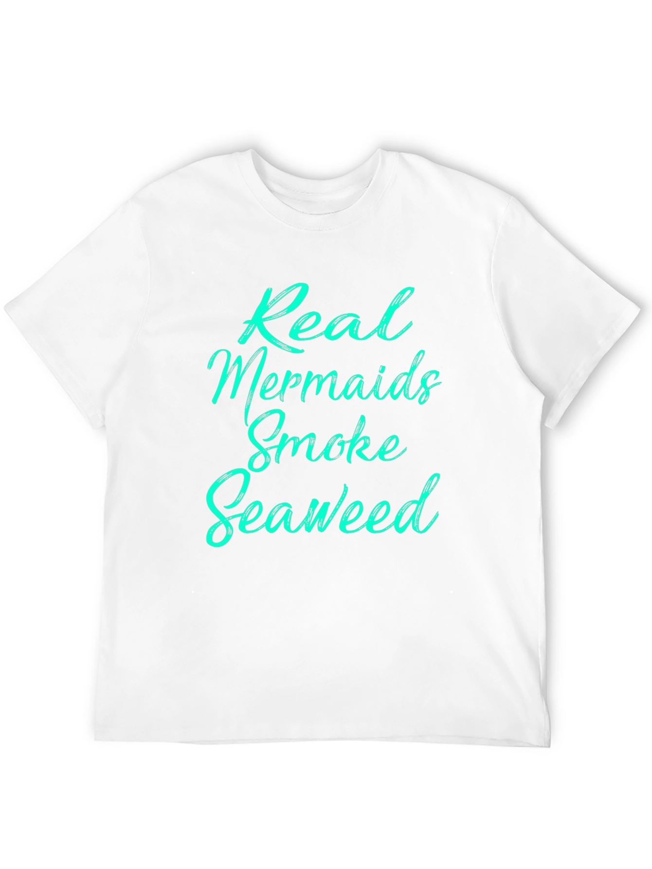 Real Mermaids Smoke Seaweed Black T-Shirt