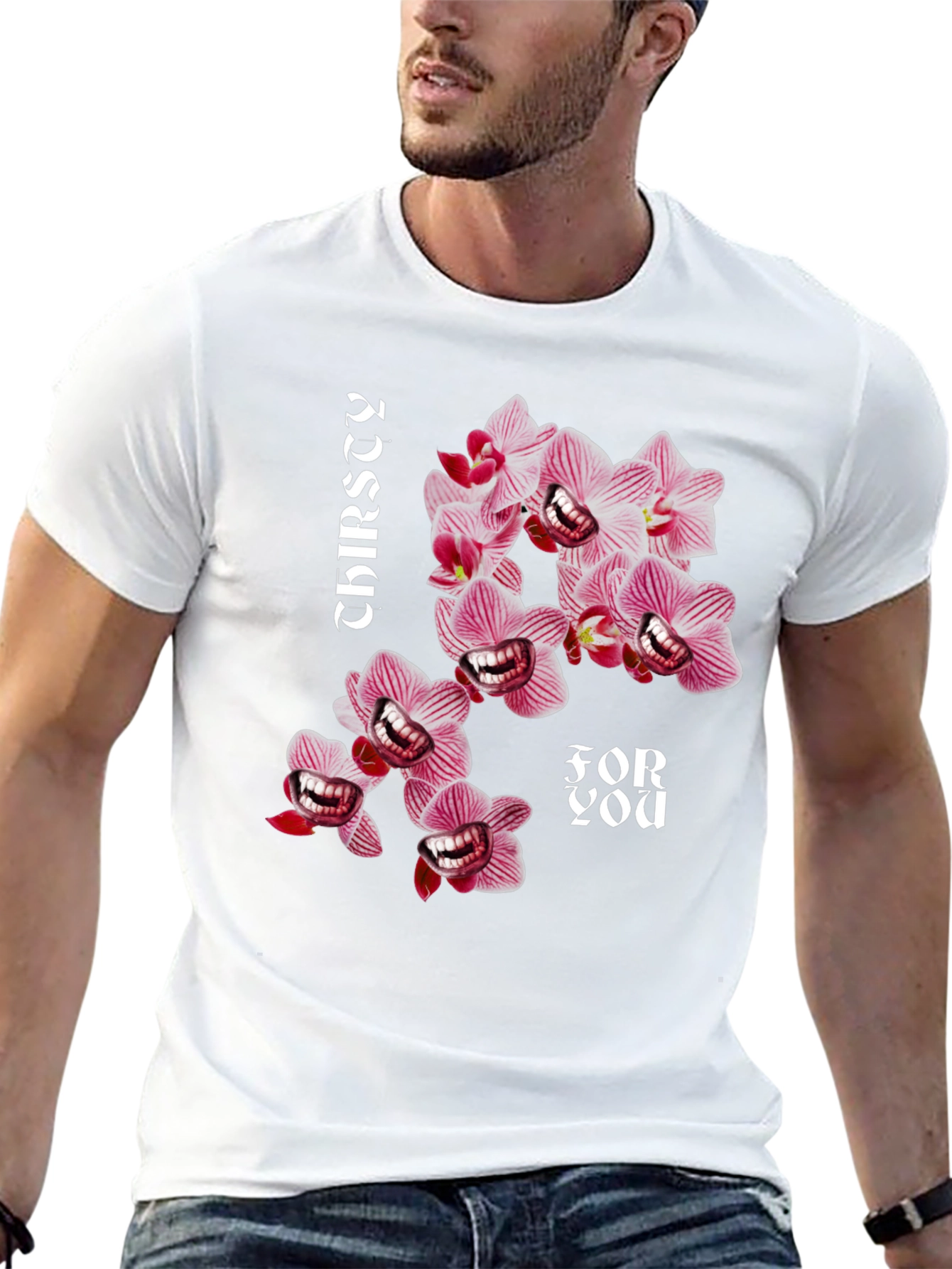 Thirsty For You Graphic Tee - Black T-Shirt