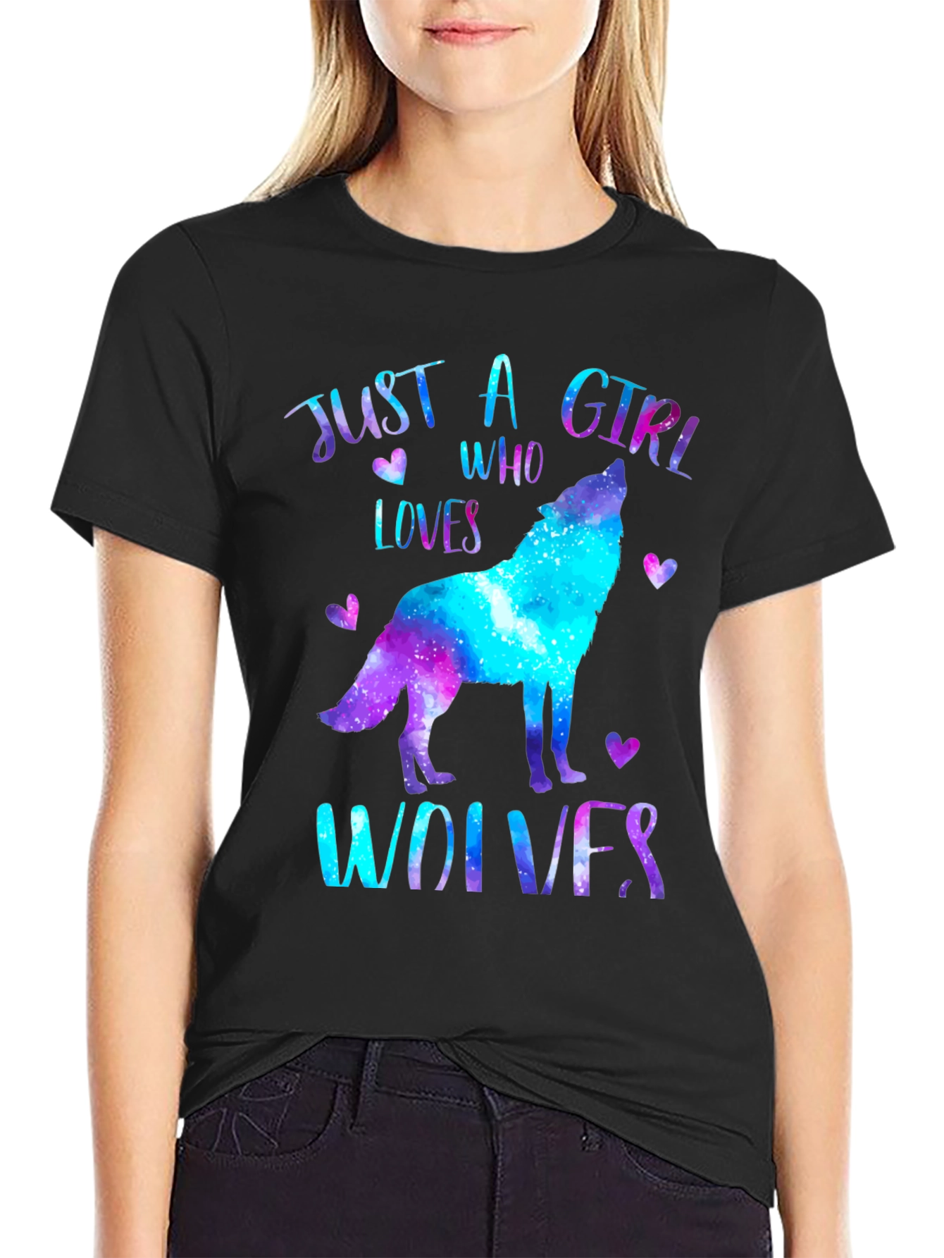 Just A Girl Who Loves Wolves T-Shirt