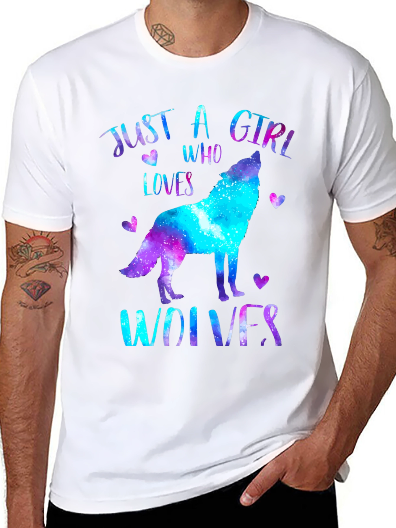 Just A Girl Who Loves Wolves T-Shirt