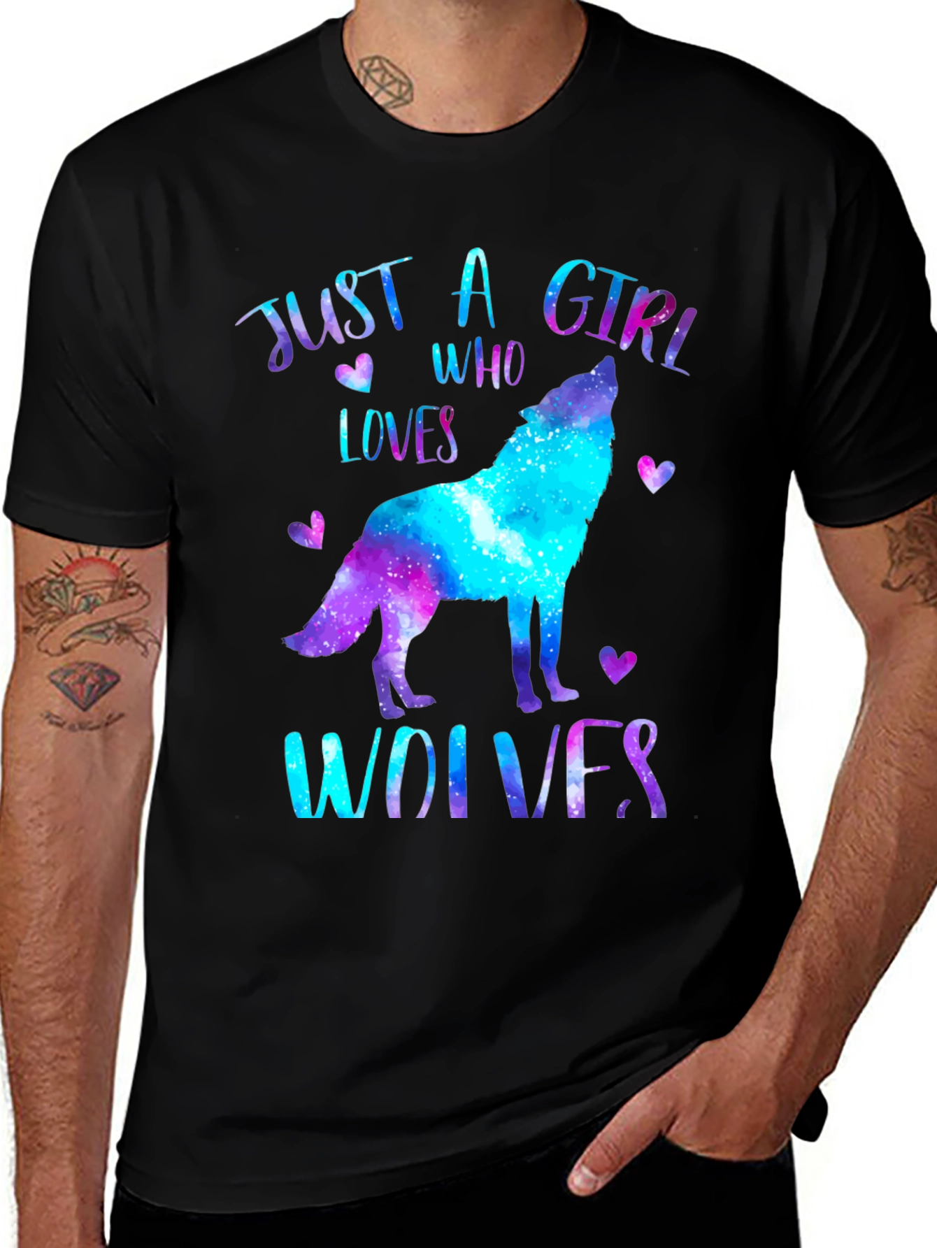 Just A Girl Who Loves Wolves T-Shirt