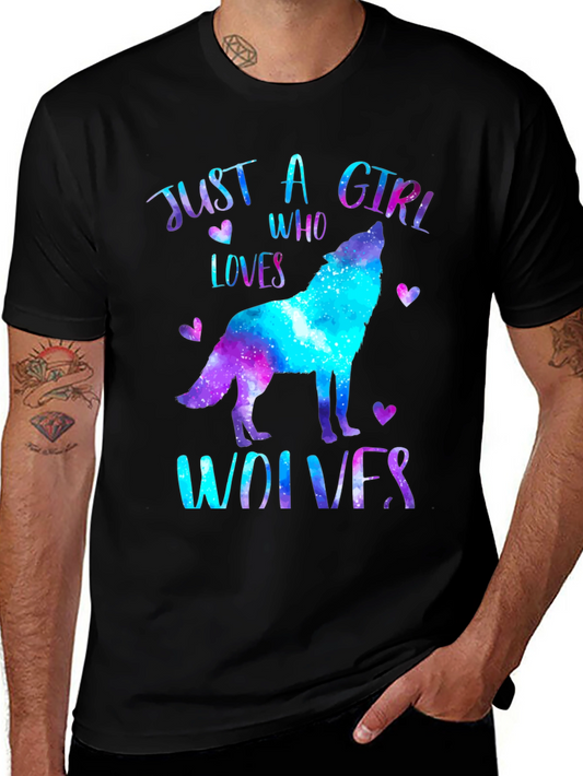 Just A Girl Who Loves Wolves T-Shirt