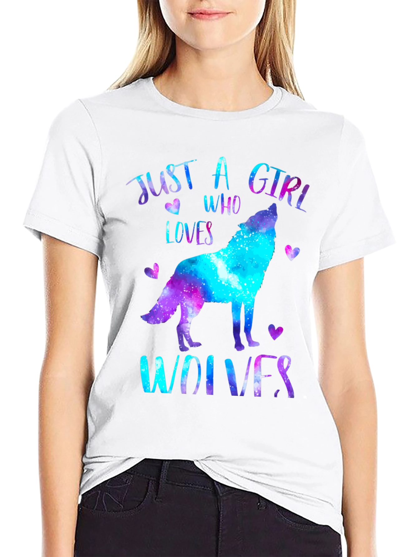 Just A Girl Who Loves Wolves T-Shirt