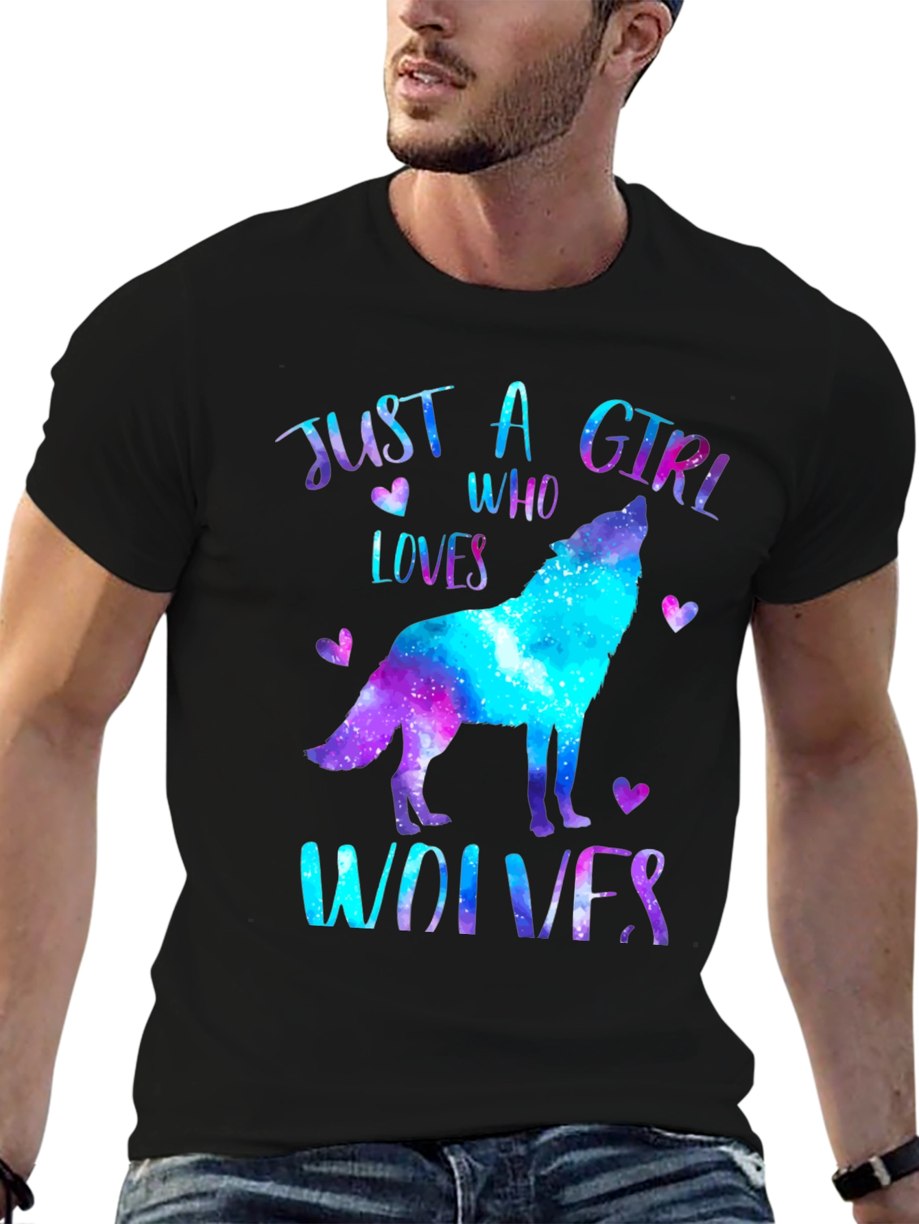 Just A Girl Who Loves Wolves T-Shirt