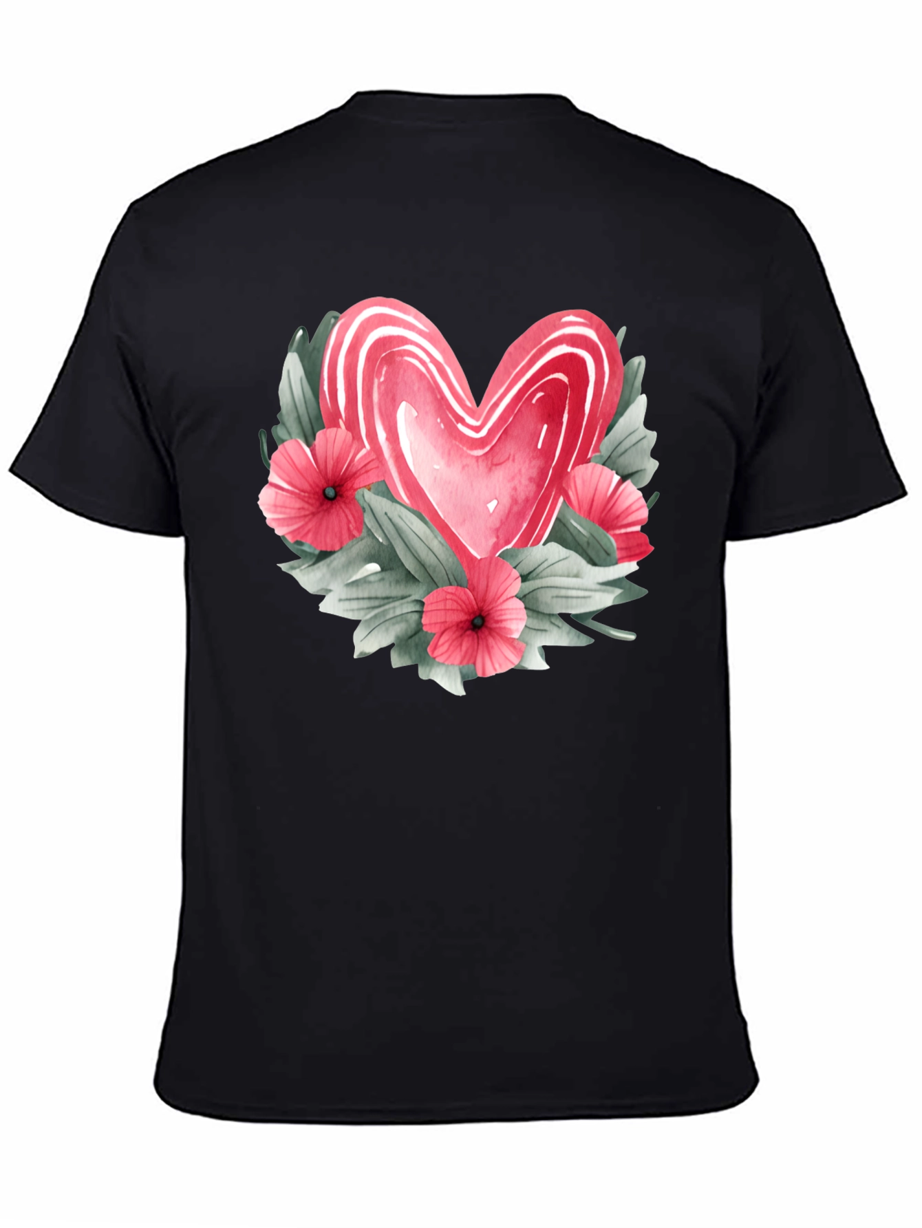 Floral Heart Graphic T-Shirt