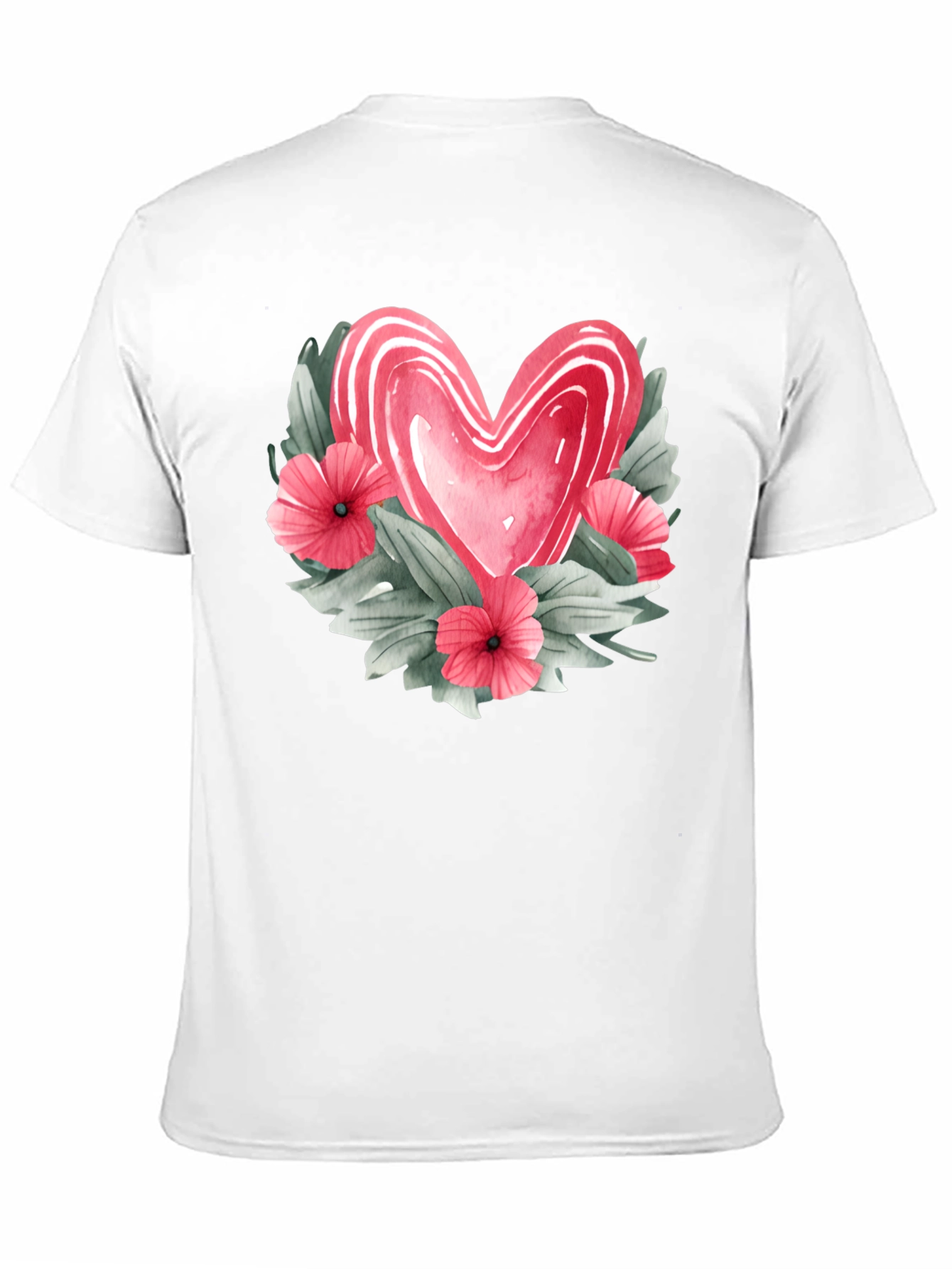 Floral Heart Graphic T-Shirt