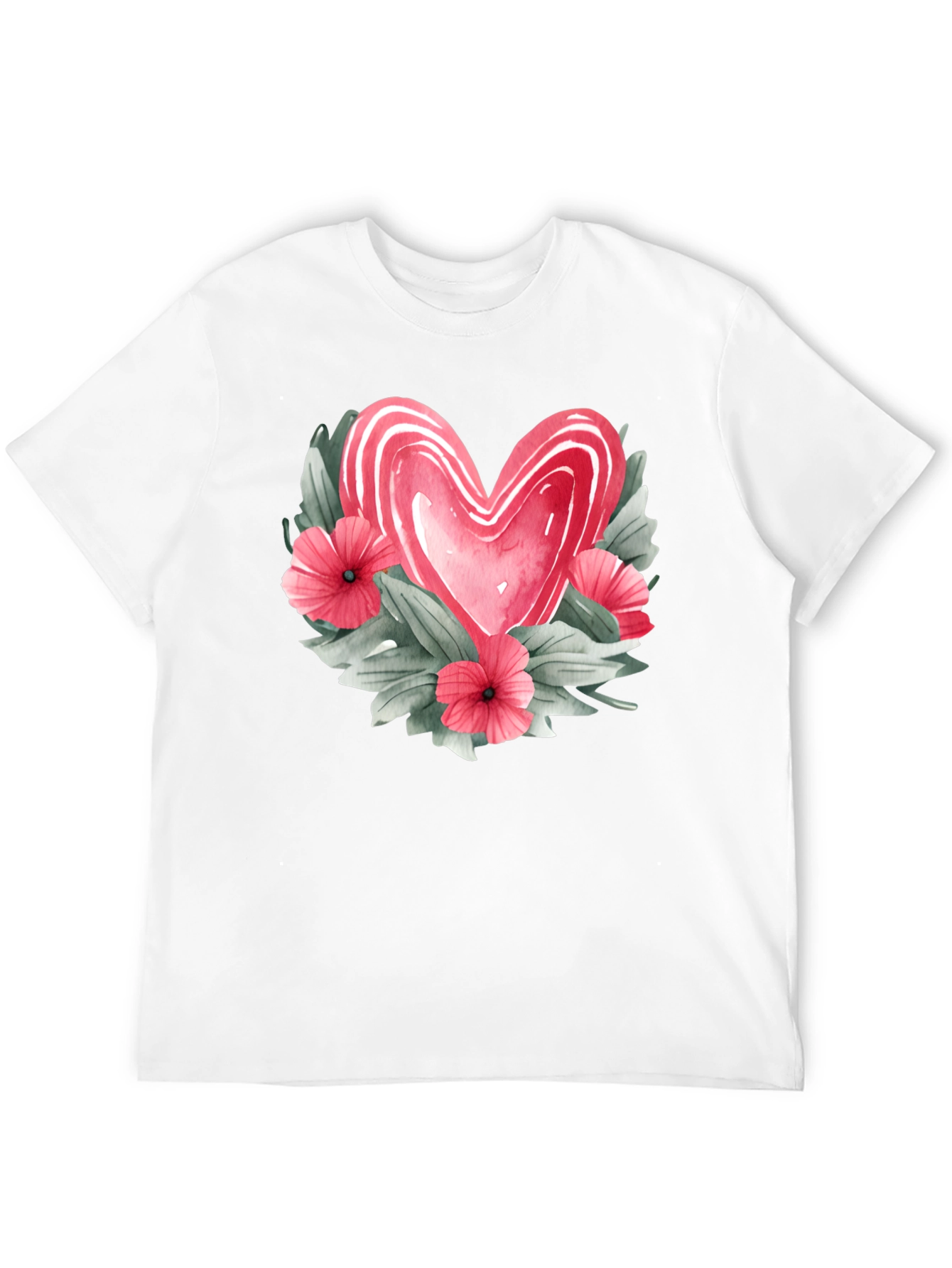 Floral Heart Graphic T-Shirt