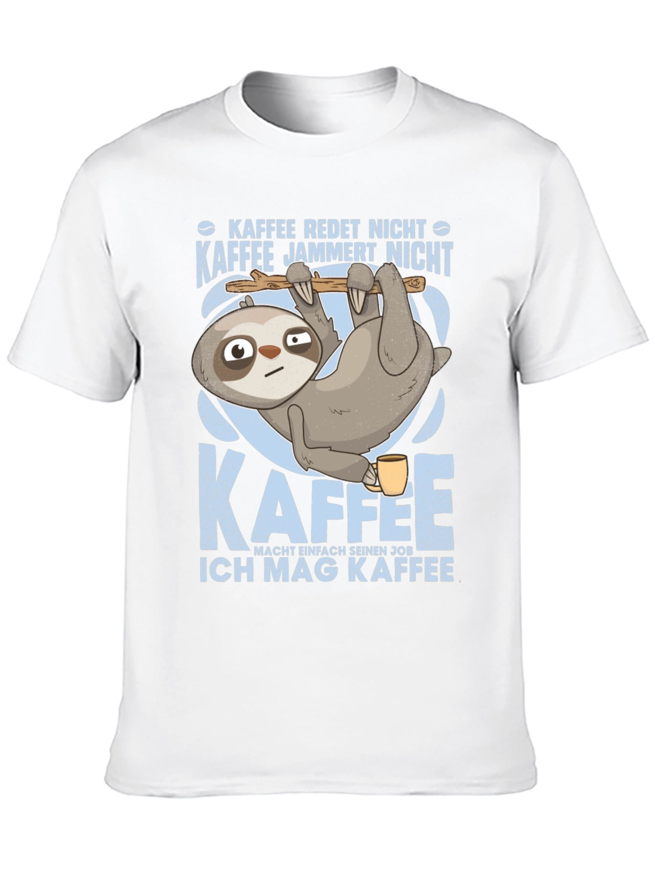 Sloth Coffee Graphic Tee - Kaffee Redet Nicht