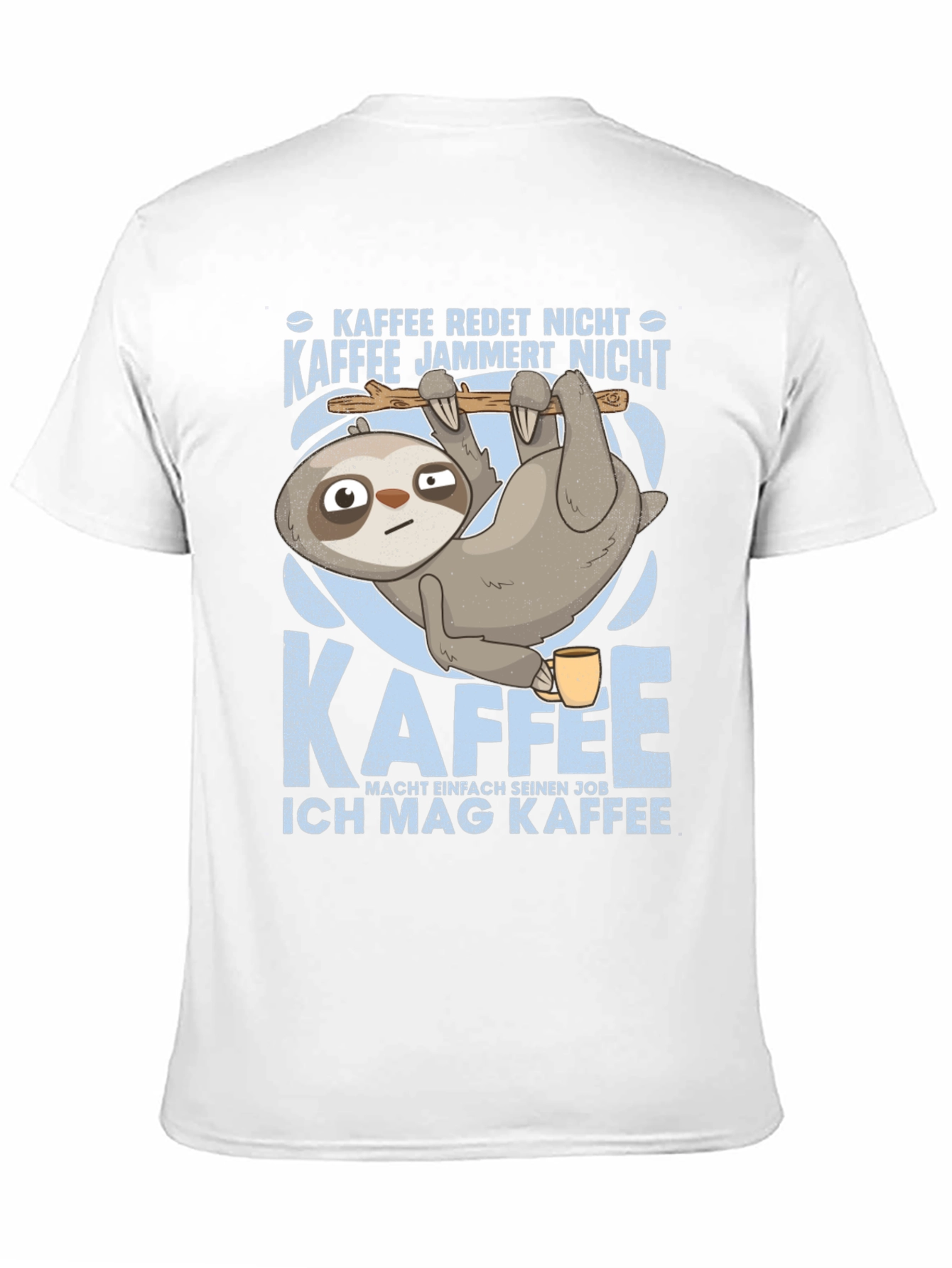 Sloth Coffee Graphic Tee - Kaffee Redet Nicht