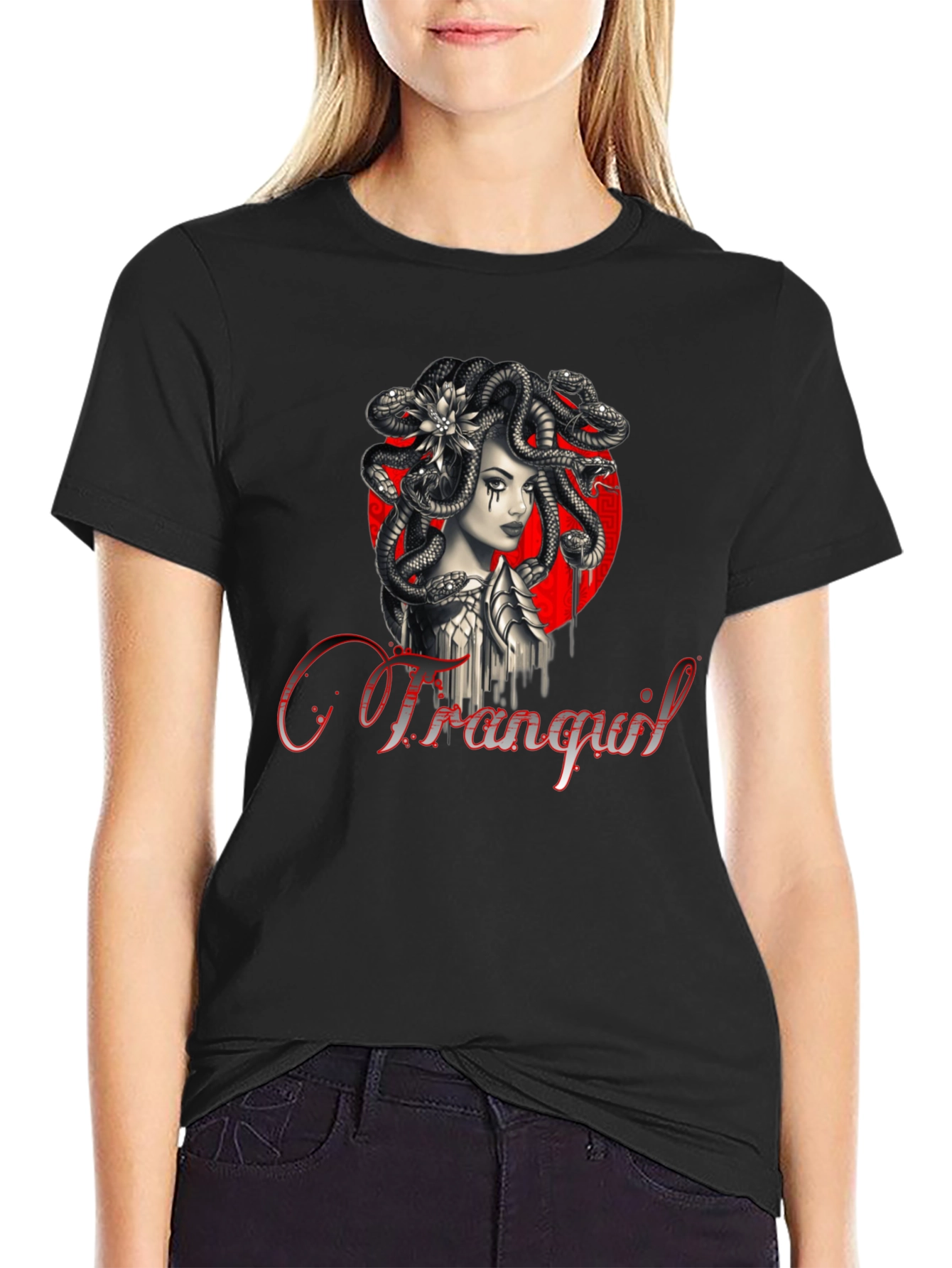 Medusa Graphic T-Shirt - Tranquil Design