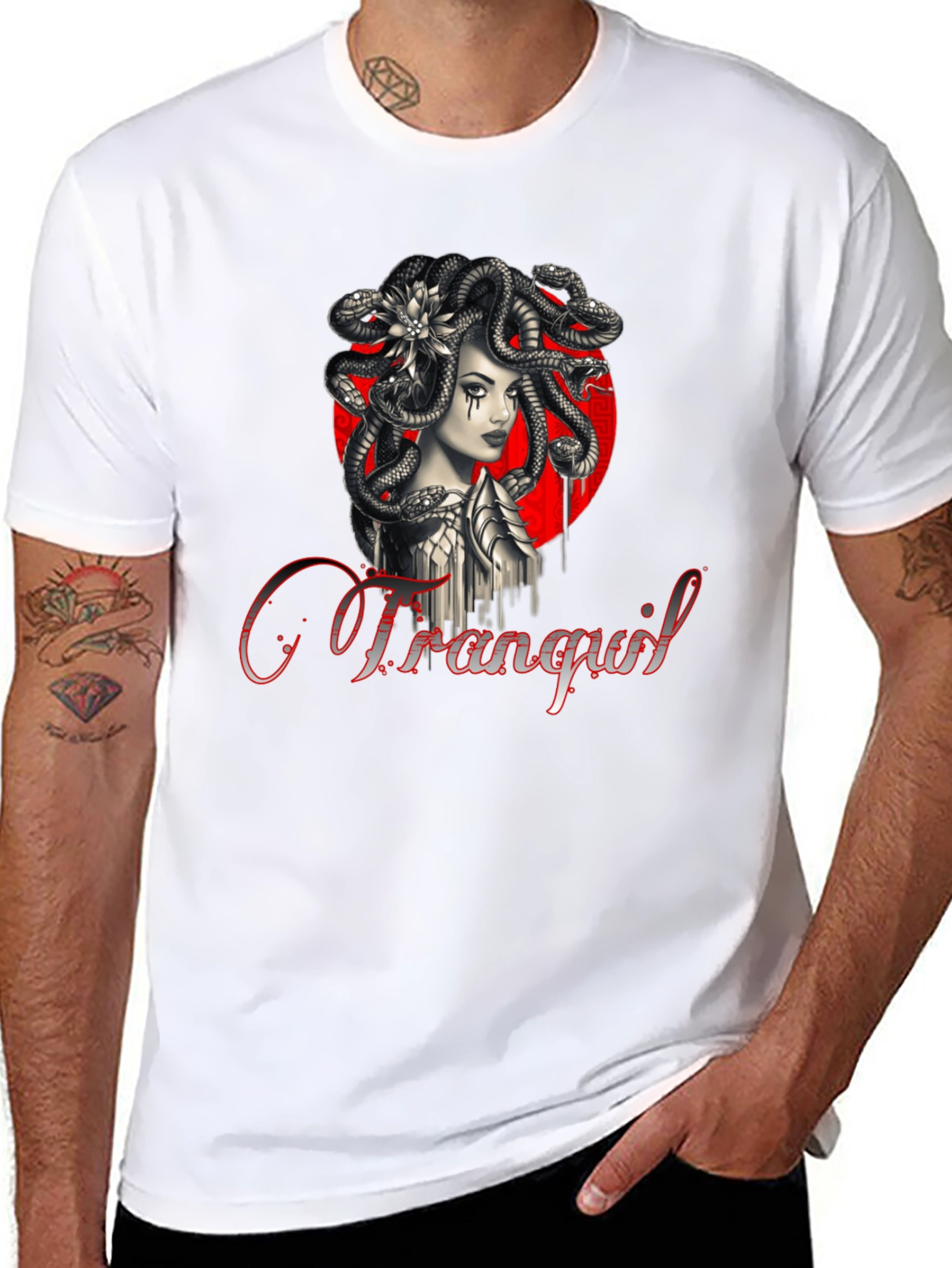 Medusa Graphic T-Shirt - Tranquil Design