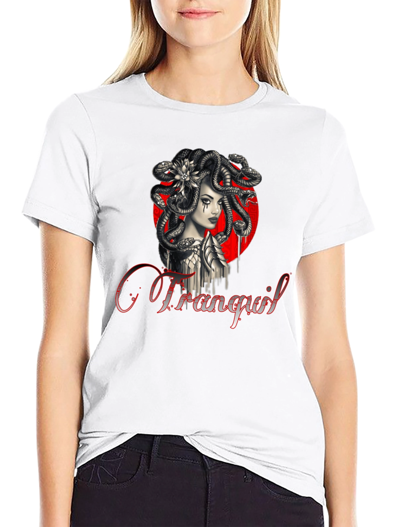 Medusa Graphic T-Shirt - Tranquil Design
