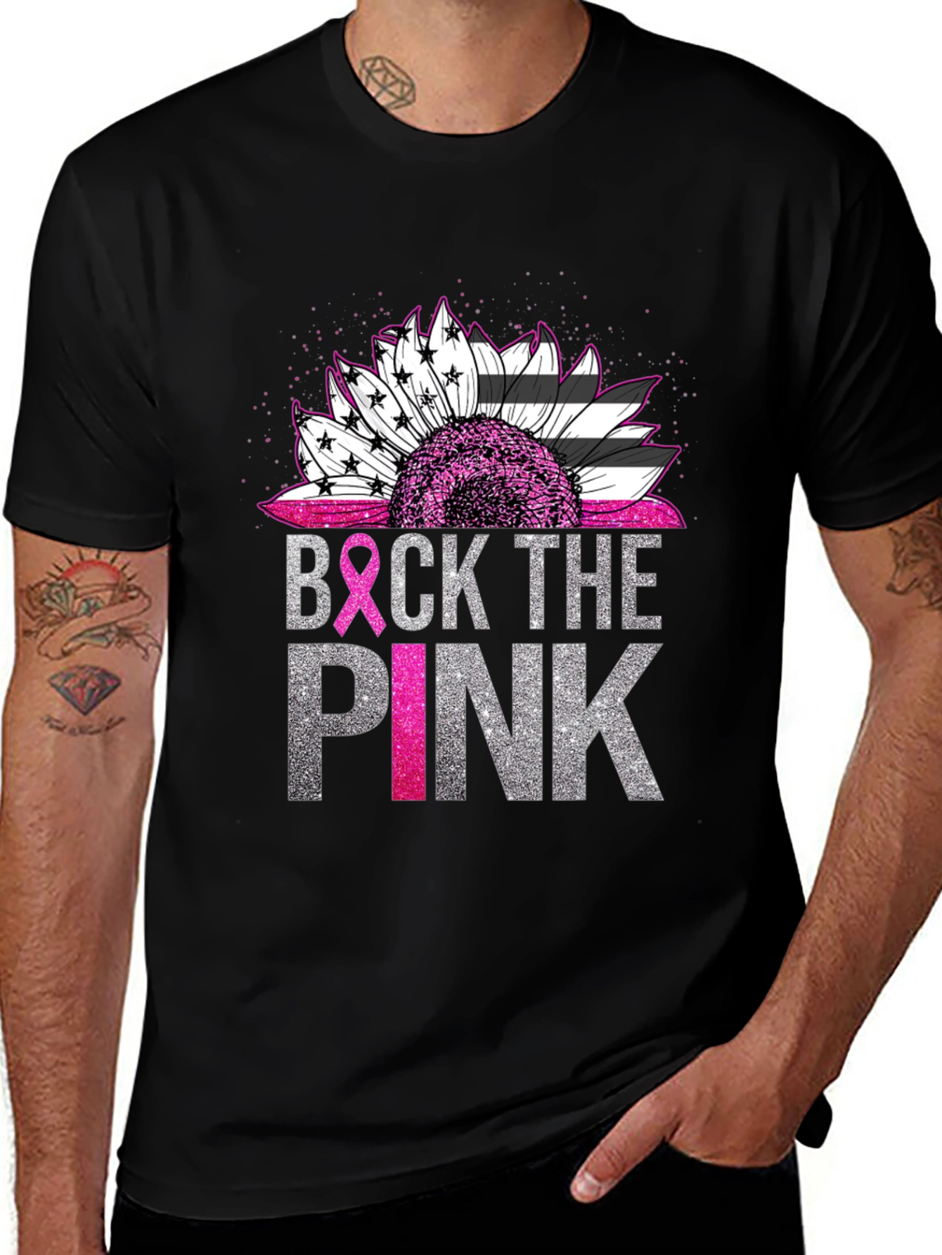 Back the Pink Breast Cancer Awareness T-Shirt