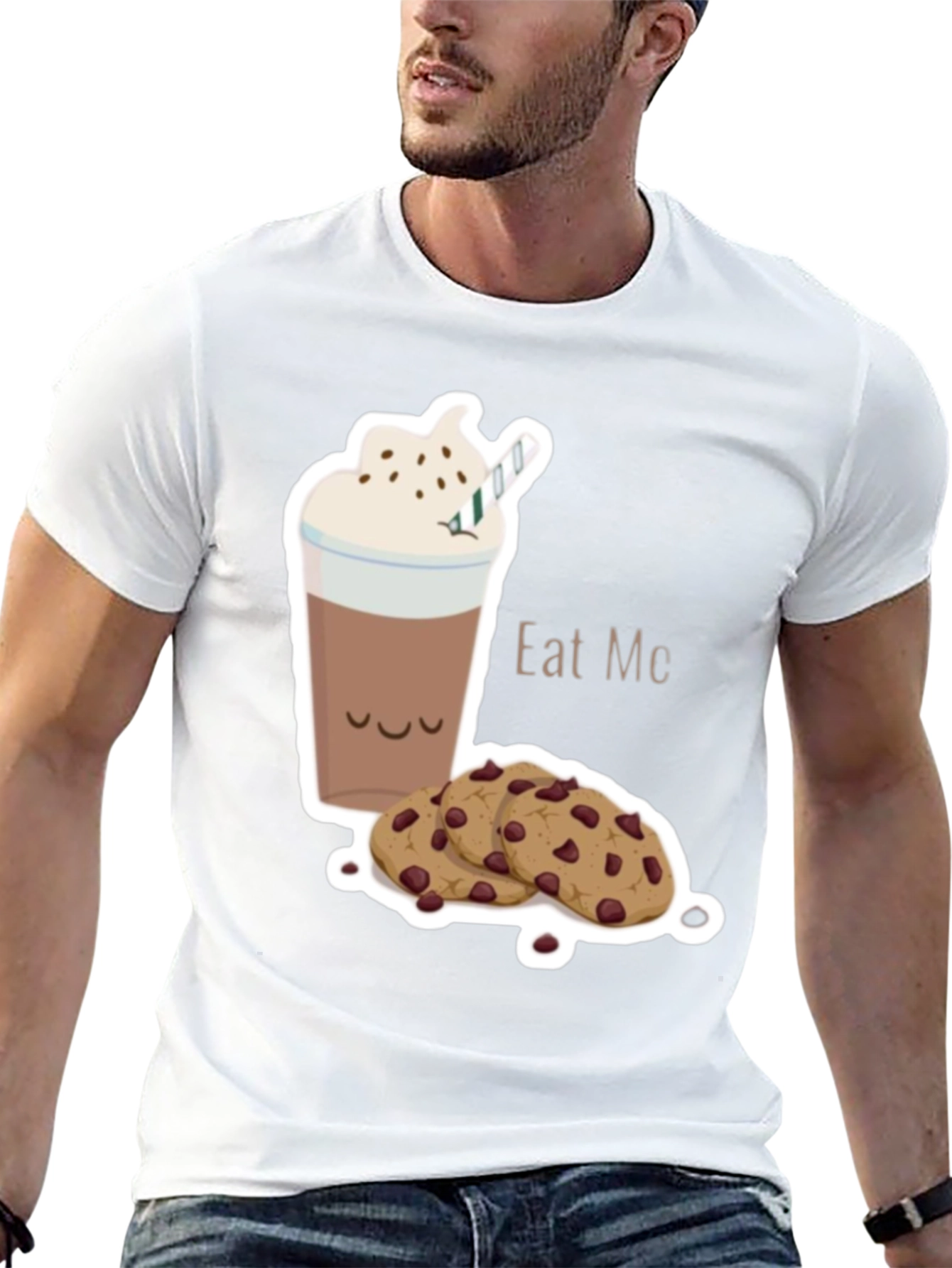 Eat Me Cookie and Drink Graphic T-Shirt