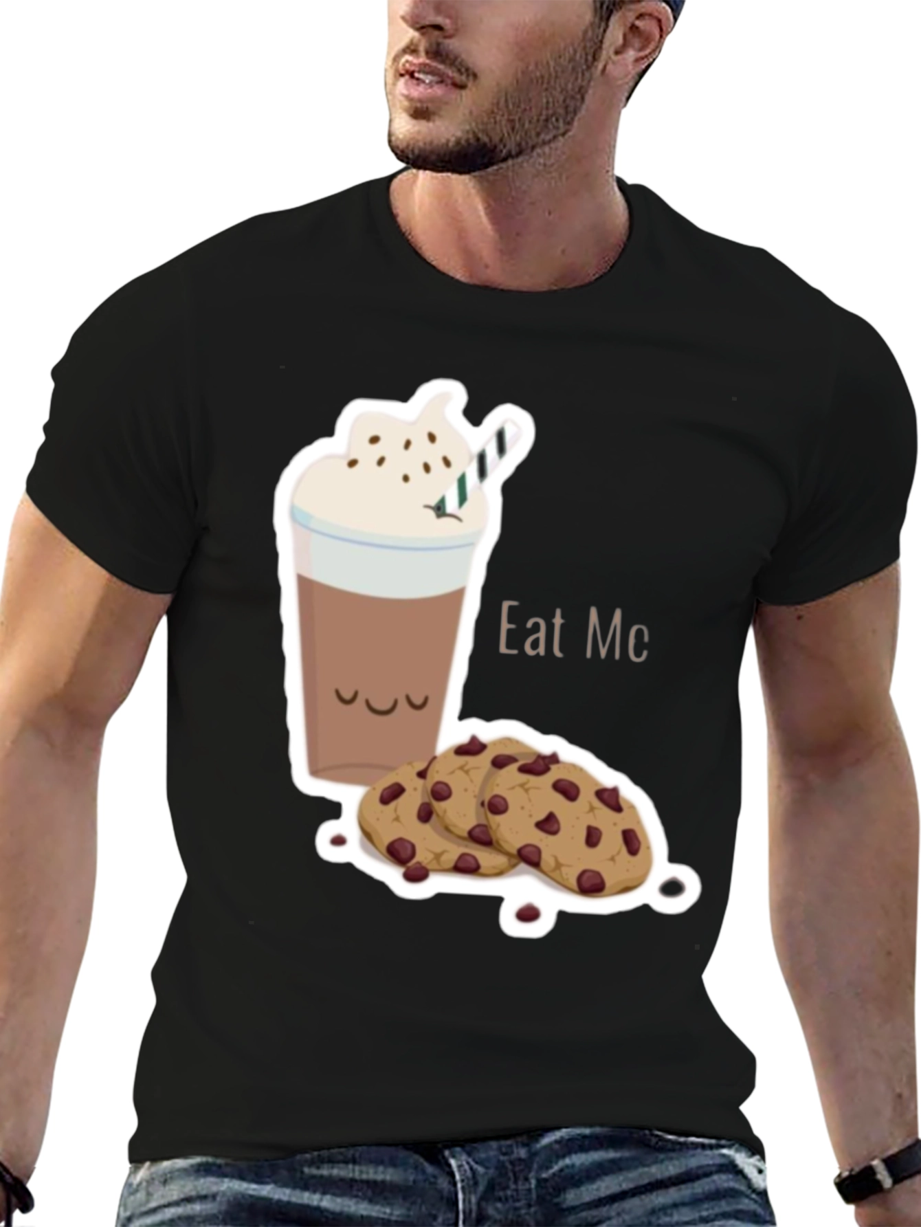 Eat Me Cookie and Drink Graphic T-Shirt