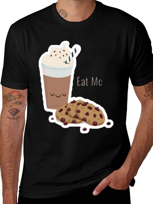 Eat Me Cookie and Drink Graphic T-Shirt