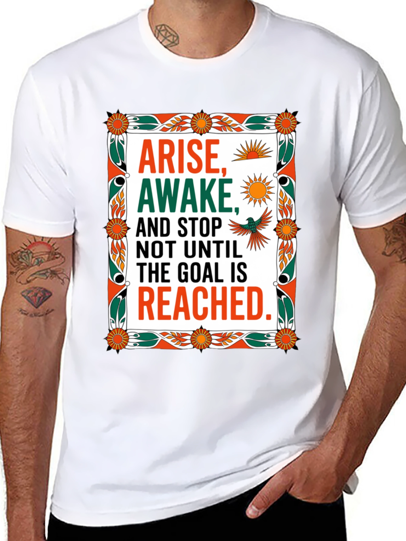 Arise Awake Graphic Tee - Motivational T-Shirt
