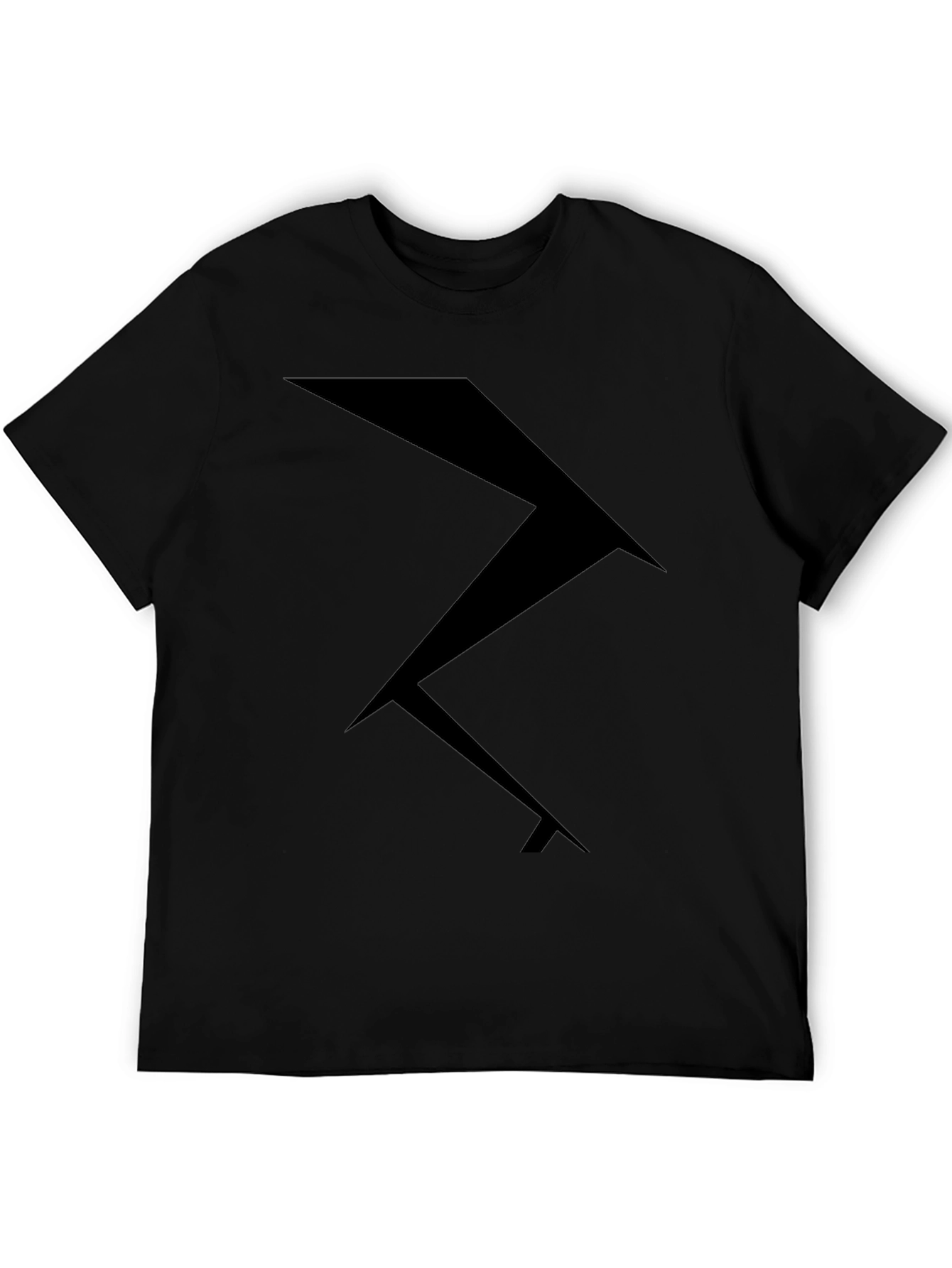 Abstract Geometric Black T-Shirt