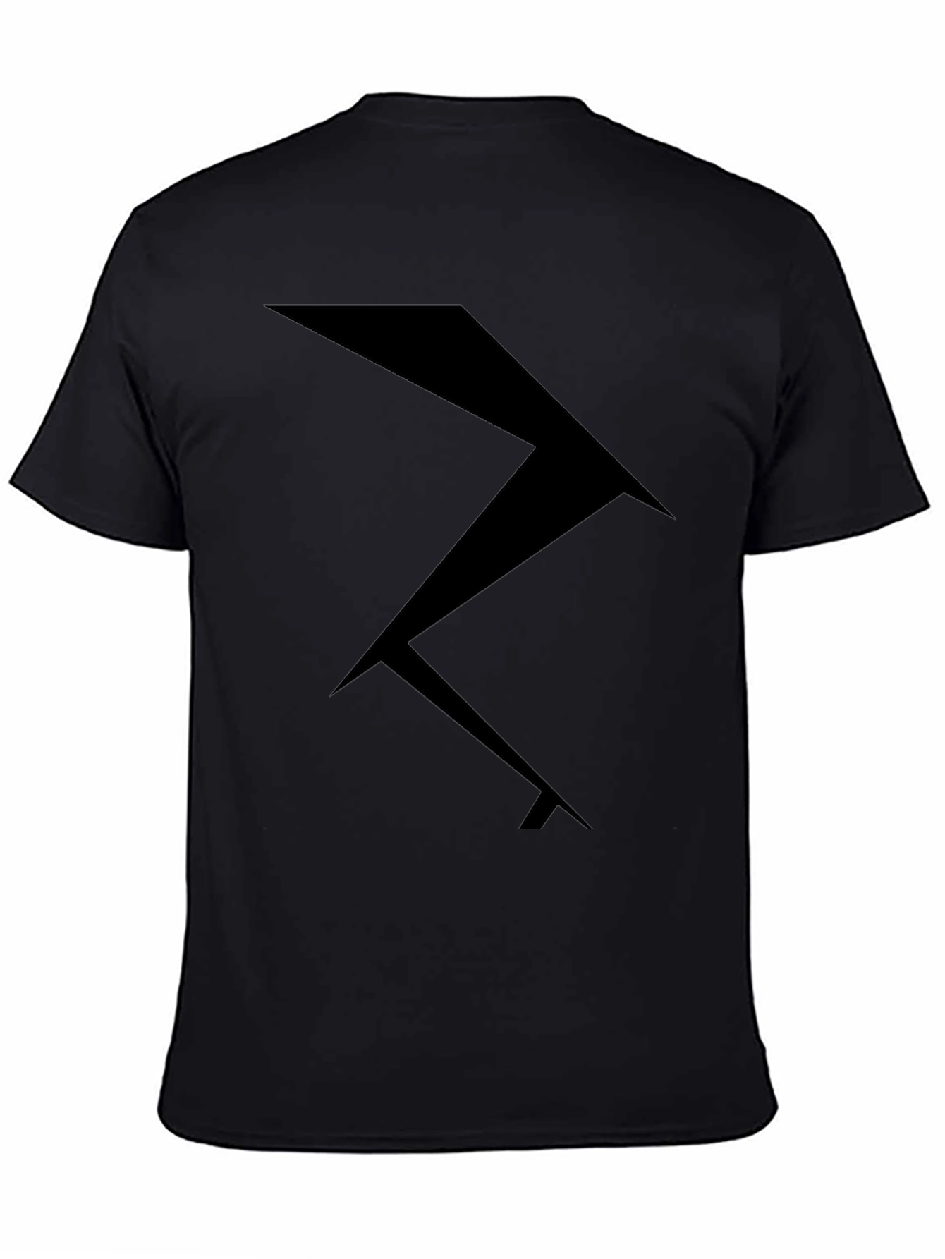 Abstract Geometric Black T-Shirt