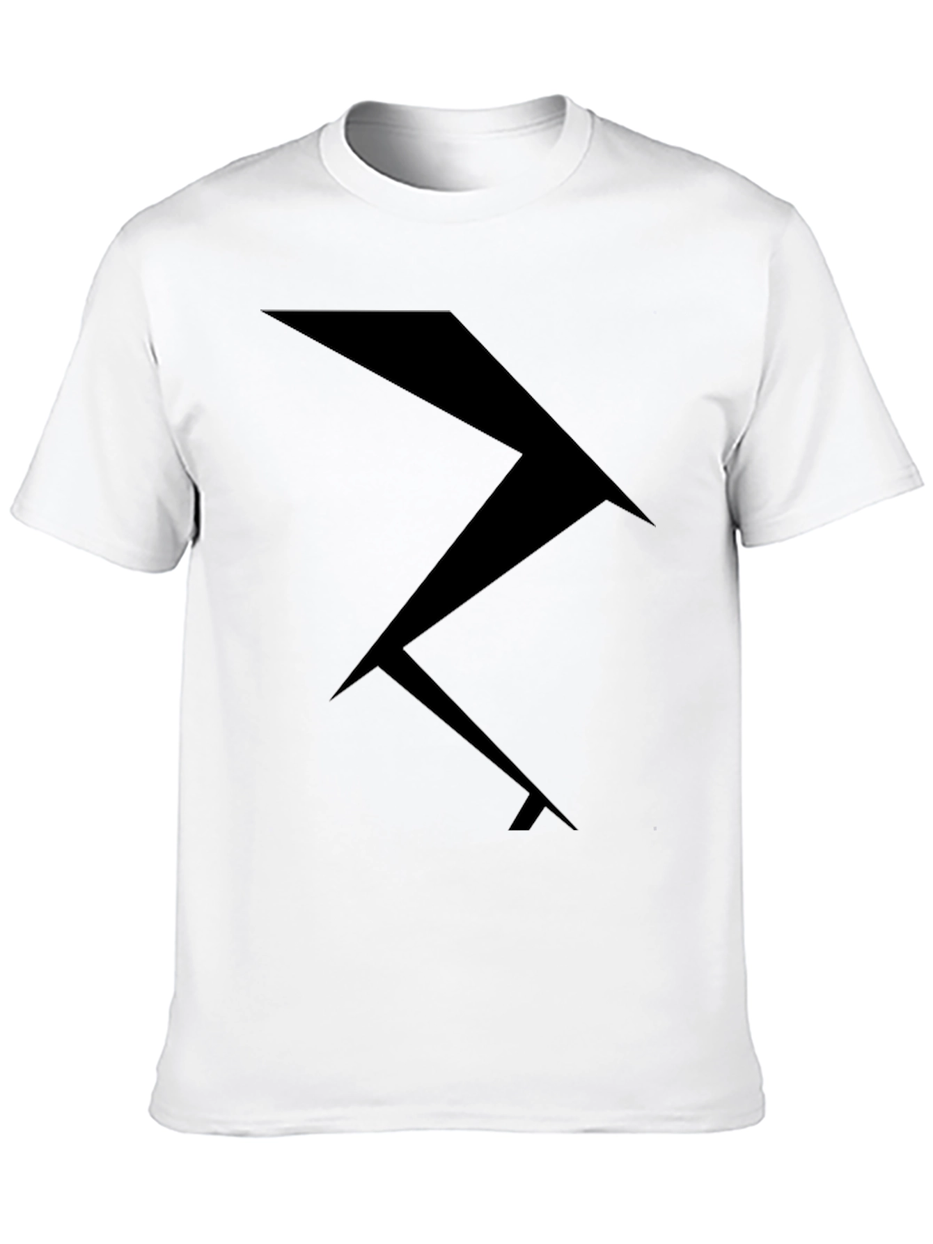 Abstract Geometric Black T-Shirt