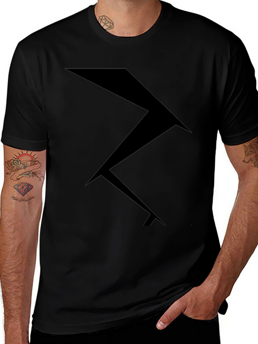 Abstract Geometric Black T-Shirt