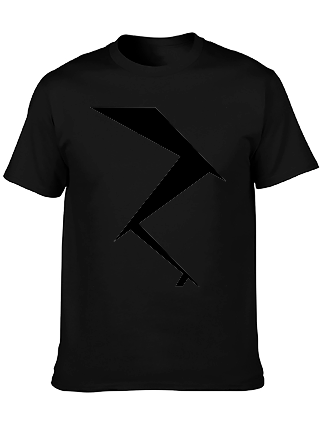 Abstract Geometric Black T-Shirt