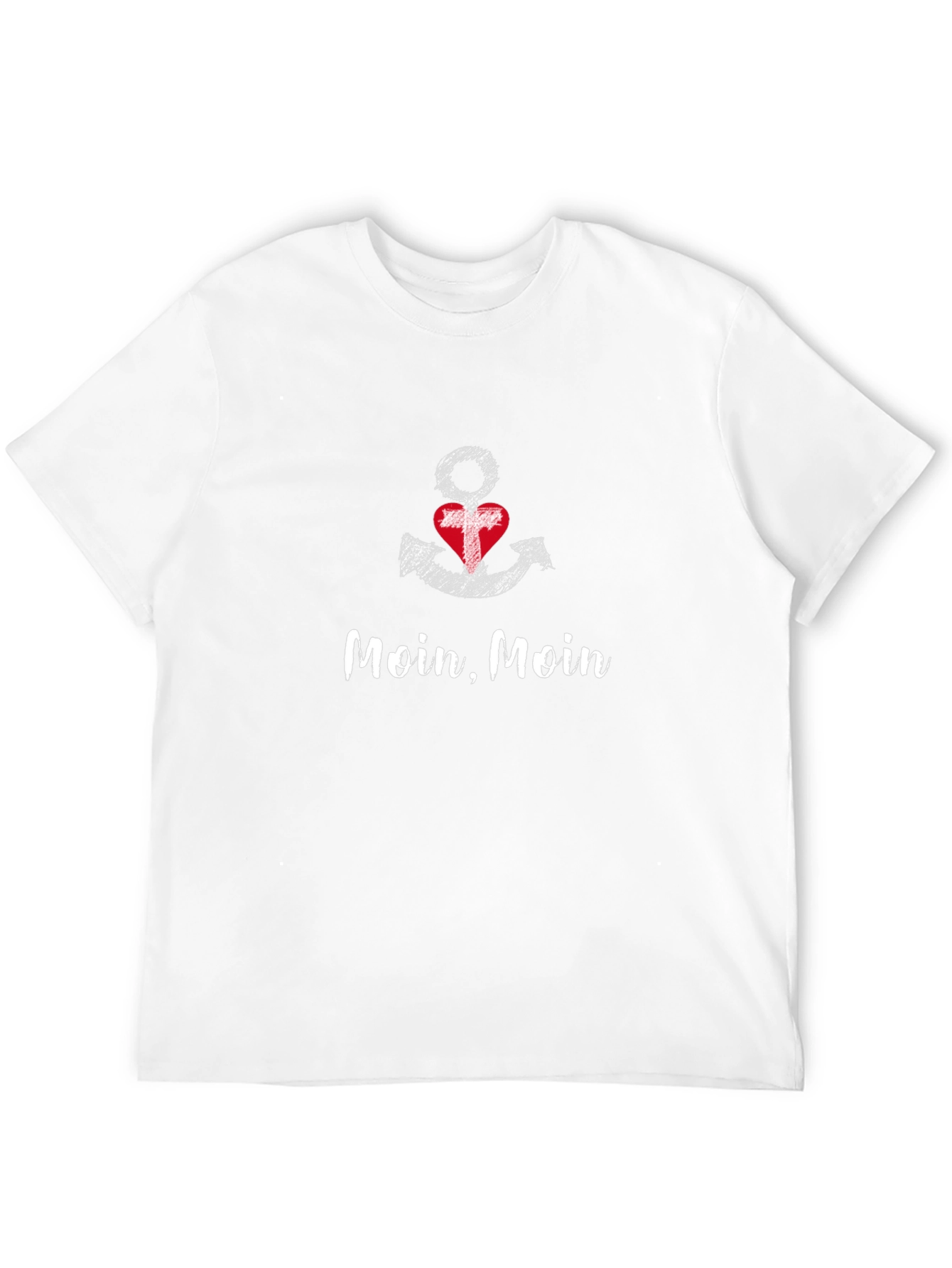Moin Moin Anchor Heart Graphic T-Shirt - Unisex