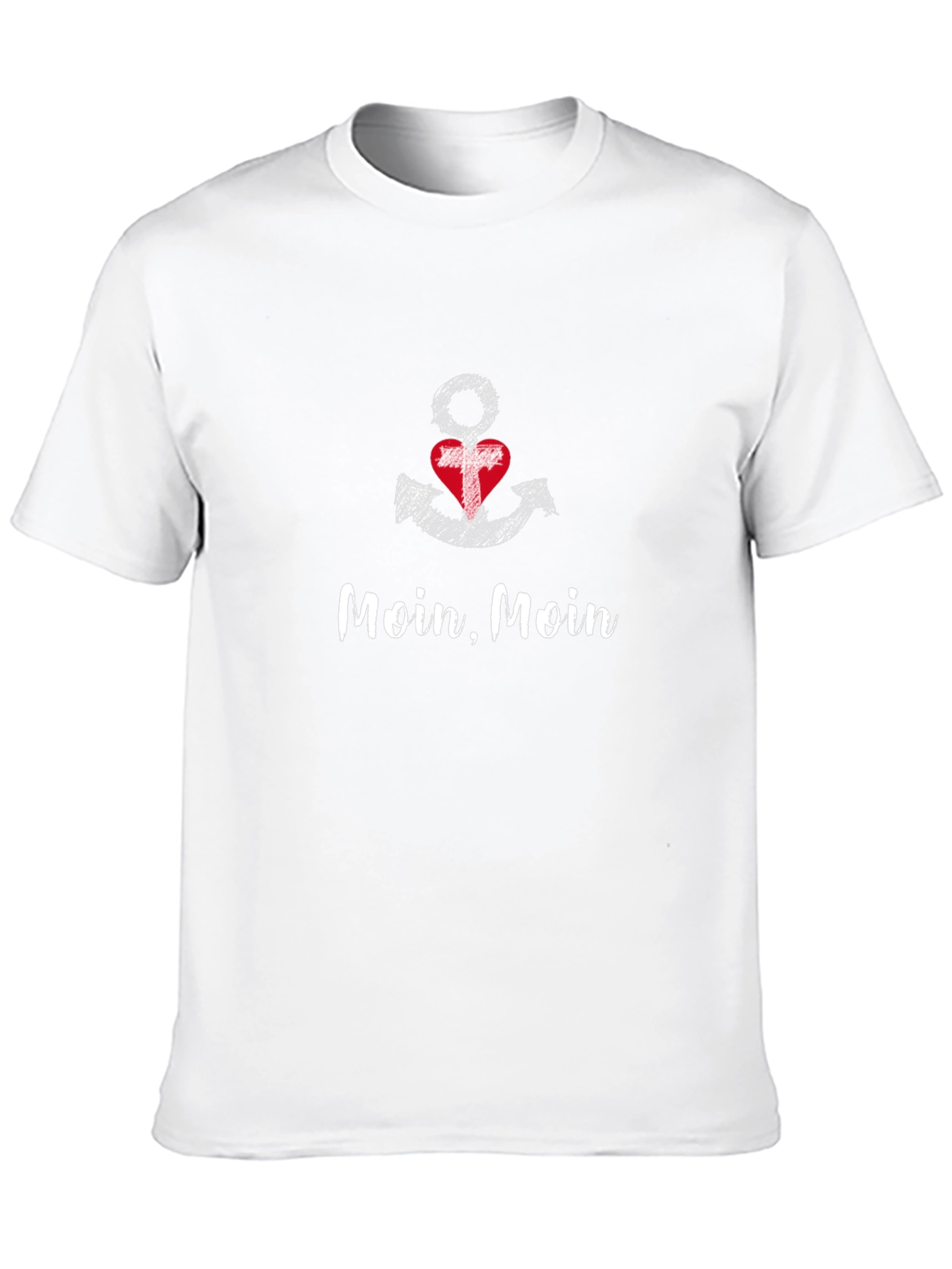 Moin Moin Anchor Heart Graphic T-Shirt - Unisex