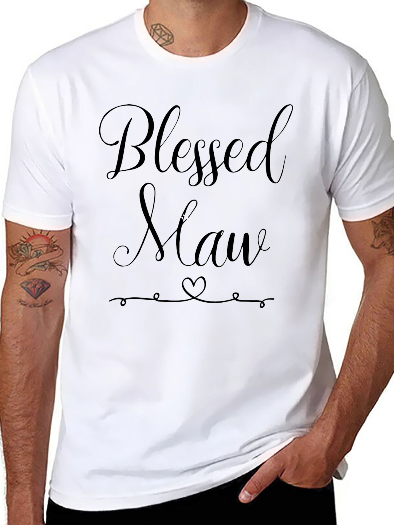 Blessed Maw T-Shirt - Cute Grandma Tee