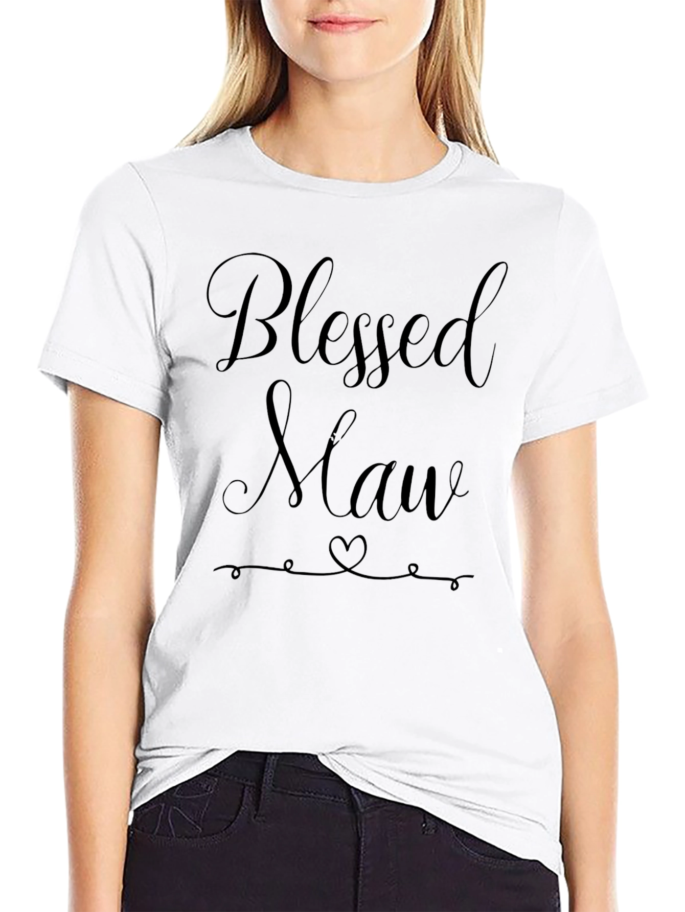 Blessed Maw T-Shirt - Cute Grandma Tee