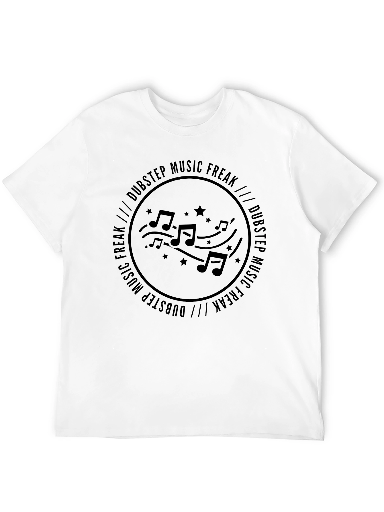Dubstep Music Freak Black Graphic Tee