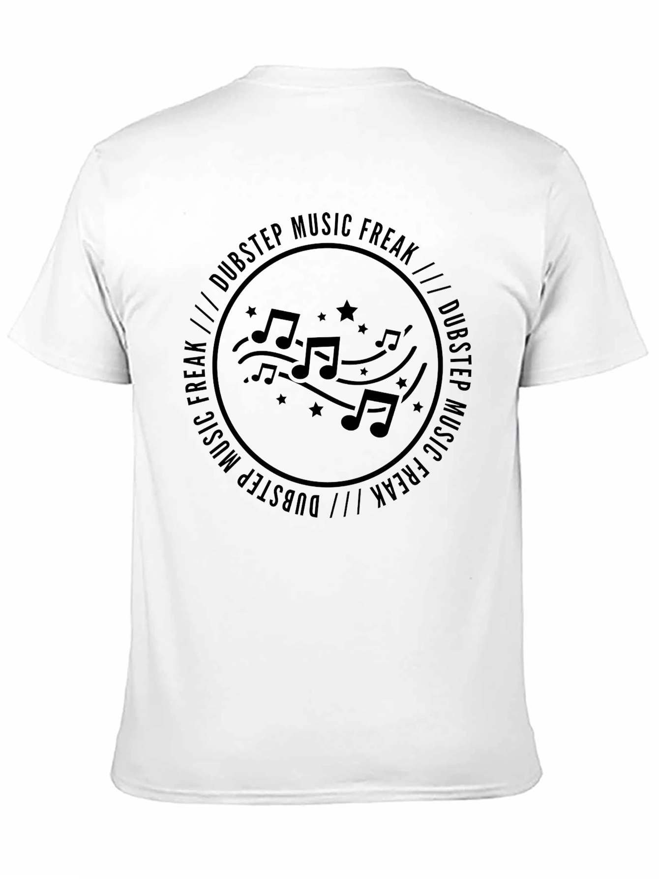 Dubstep Music Freak Black Graphic Tee