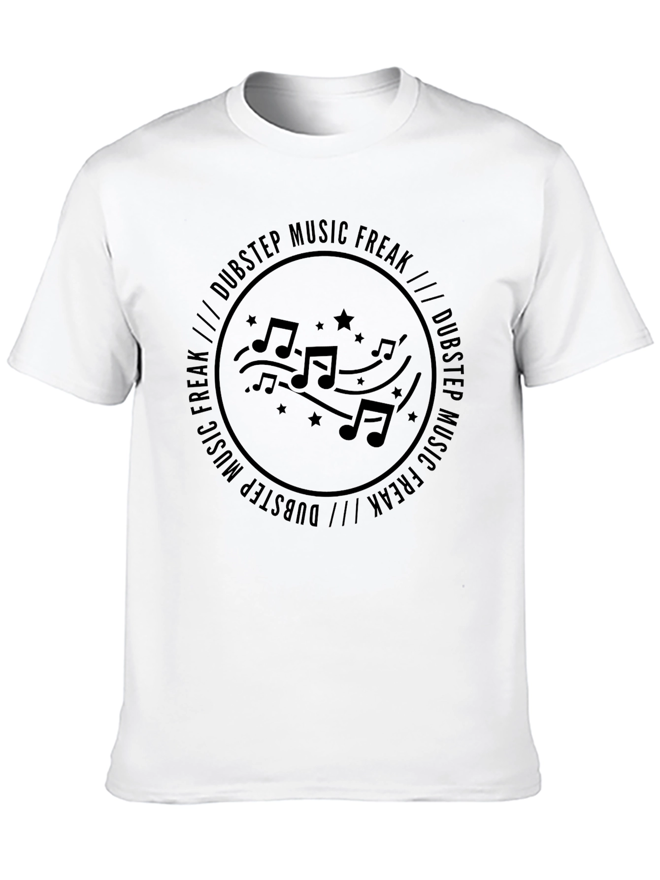 Dubstep Music Freak Black Graphic Tee