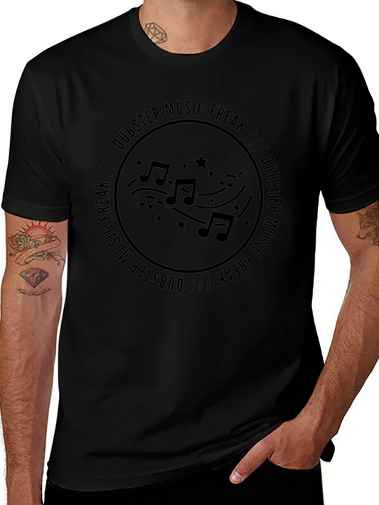 Dubstep Music Freak Black Graphic Tee